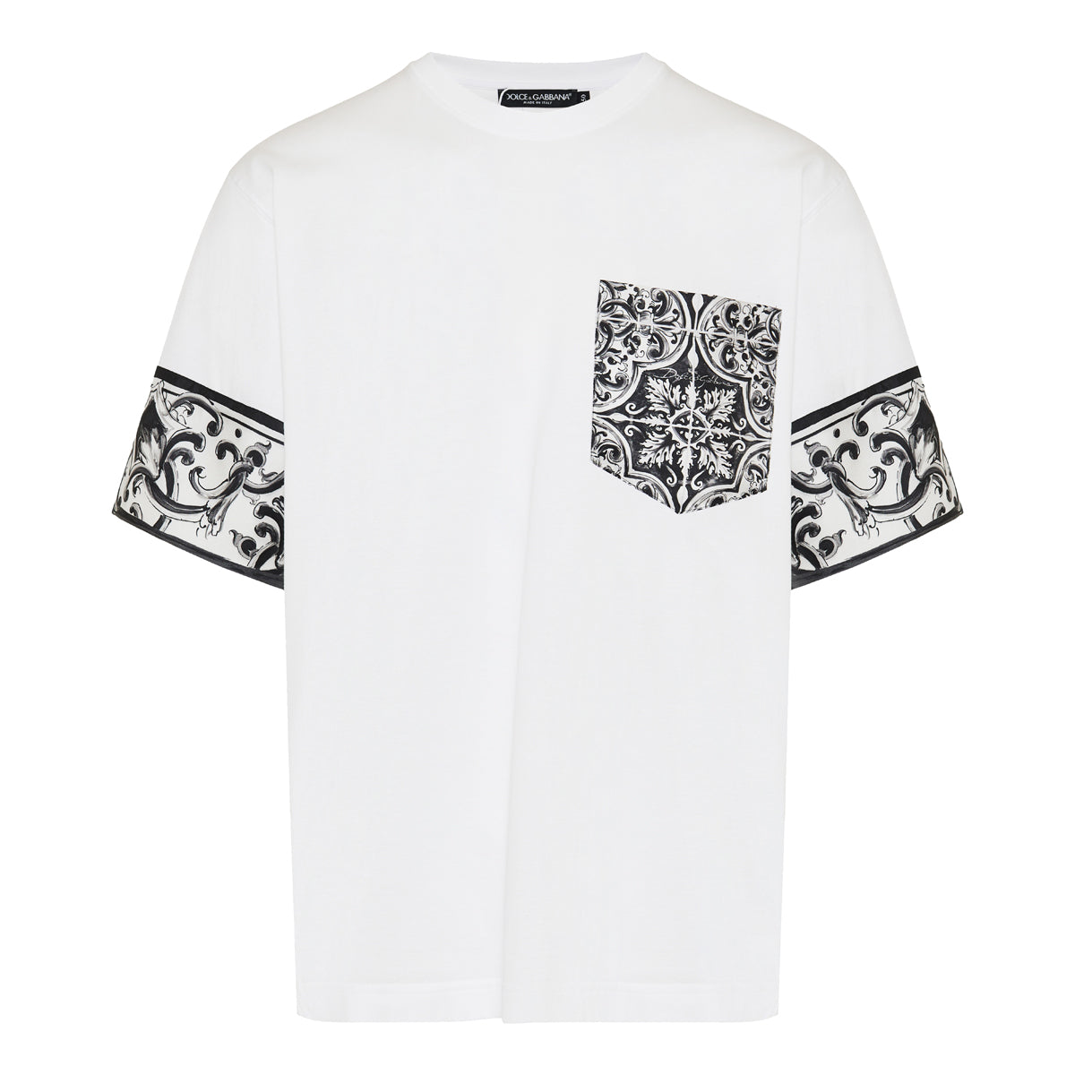 DOLCE & GABBANA DOLCE & GABBANA Majolica-print short-sleeved t