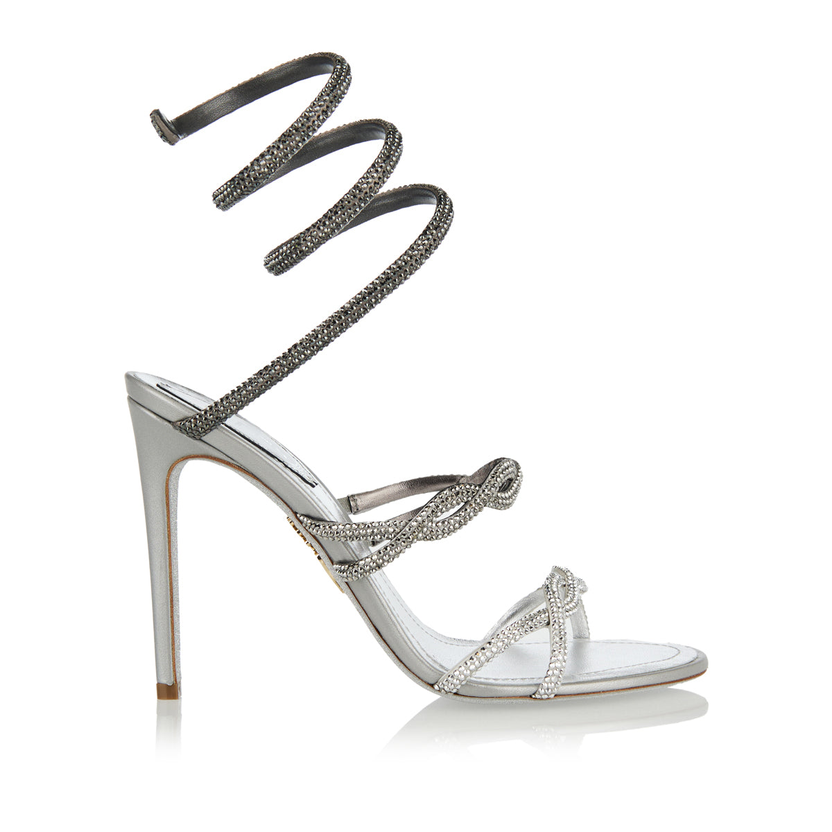 RENE CAOVILLA Braid cleo silver sandal – Luisa World