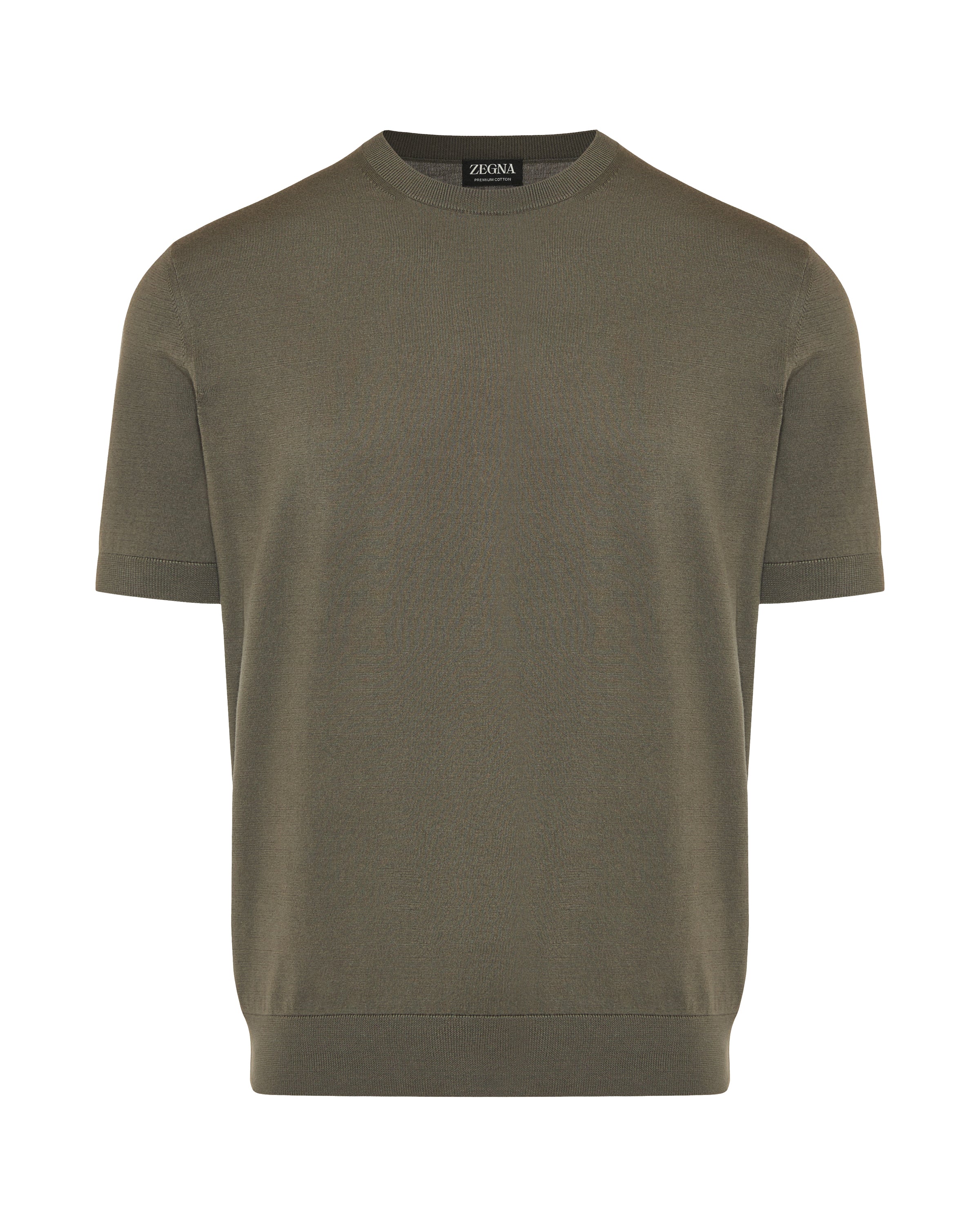 Zegna Cotton knit t-shirt – Luisa World