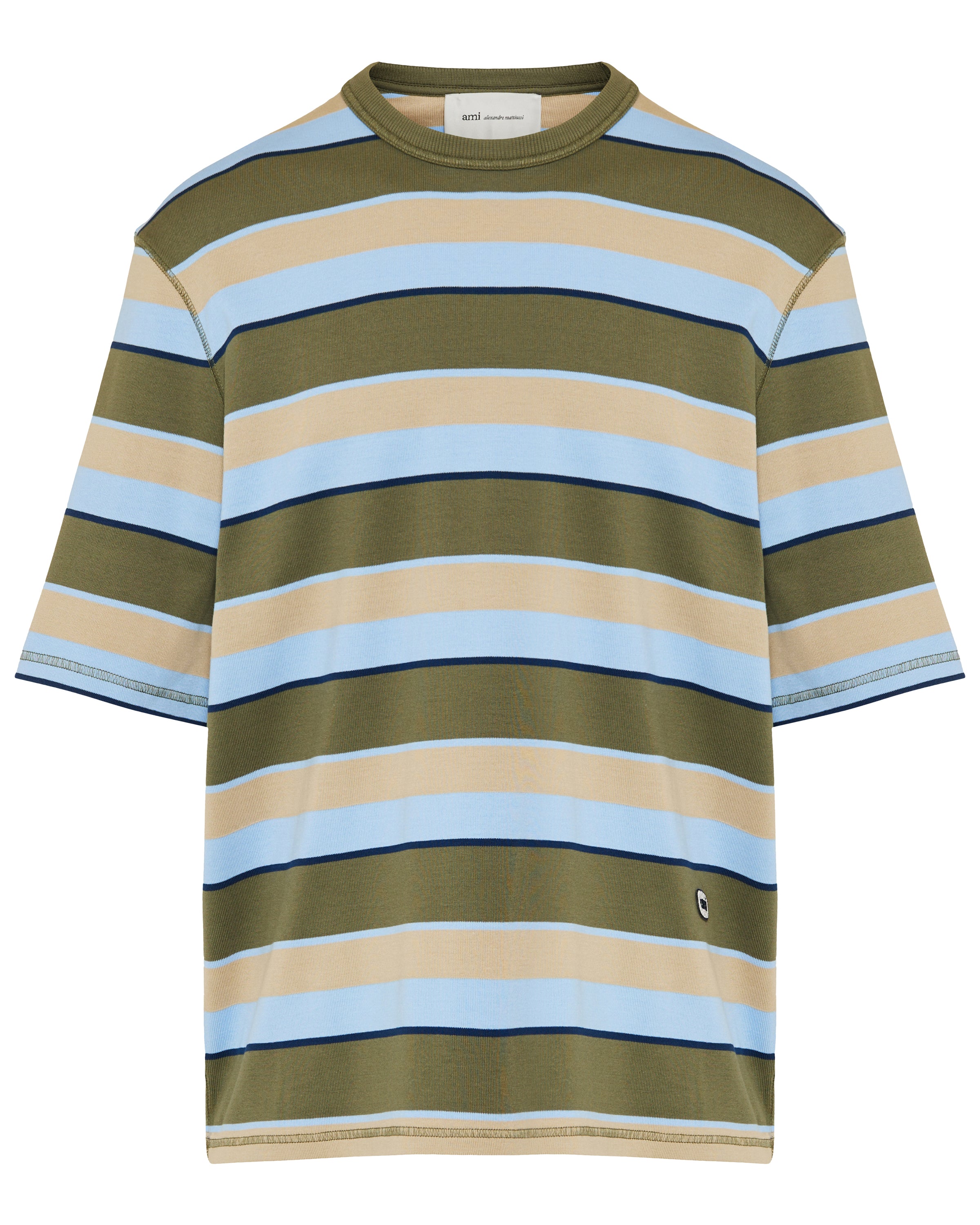 Ami Paris Striped cotton oversized t-shirt – Luisa World
