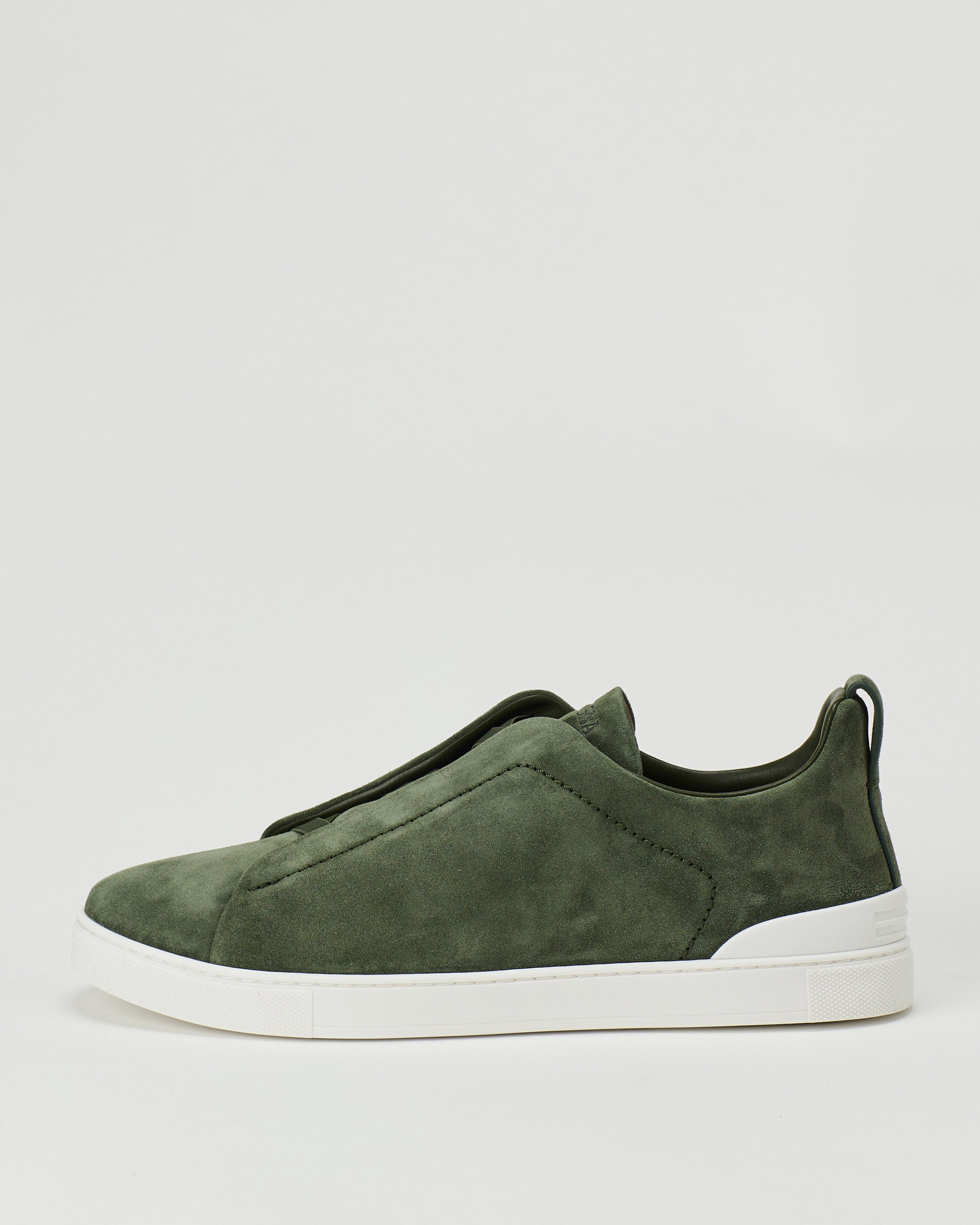 Zegna Triple stitch suede sneakers – Luisa World