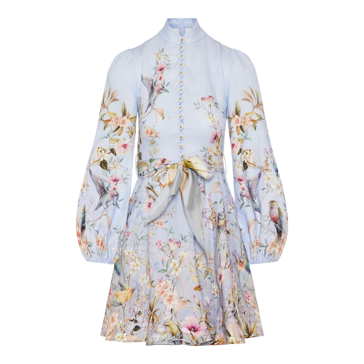 sunkissed mini button front dress Sunset Floral Print Button Down Mini Dress