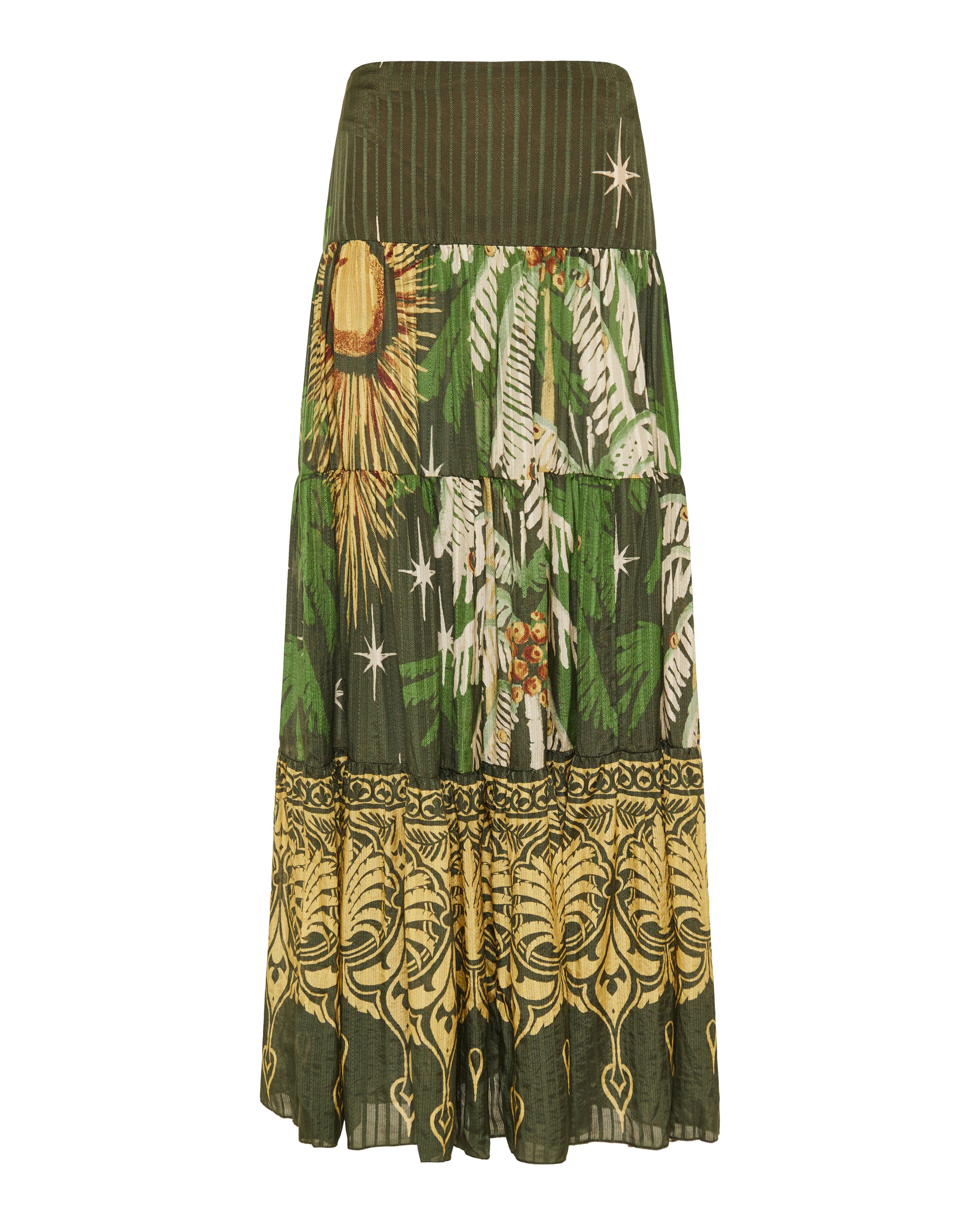 Johanna Ortiz Relatos de Mi Tierra print silk-cotton skirt – Luisa