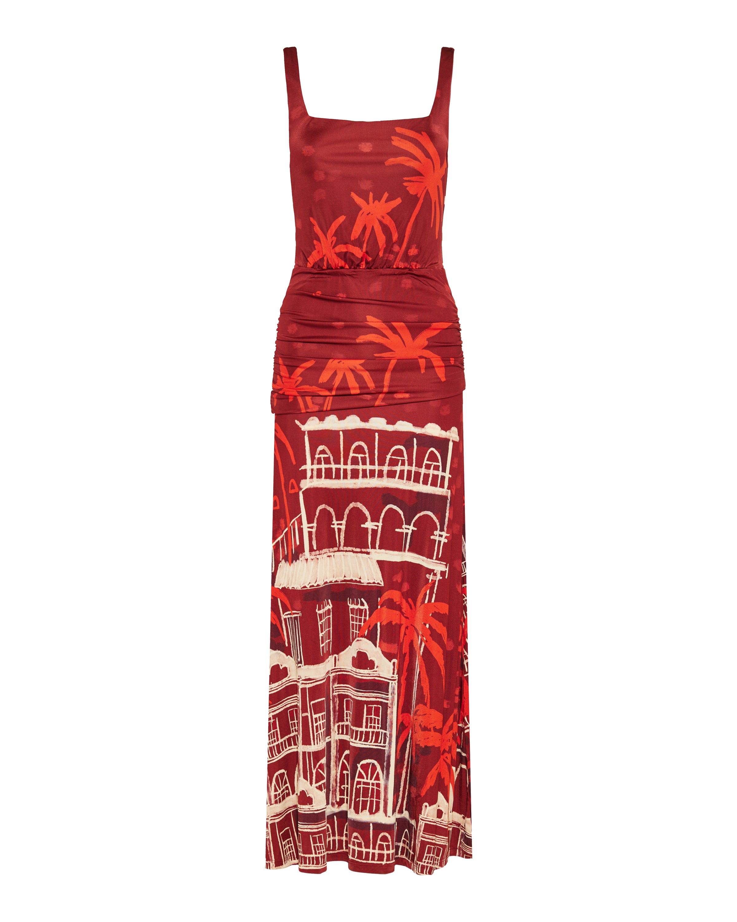 johanna ortiz dress Johanna Ortiz Plant of joy draped printed satin-jersey maxi dress – Luisa World