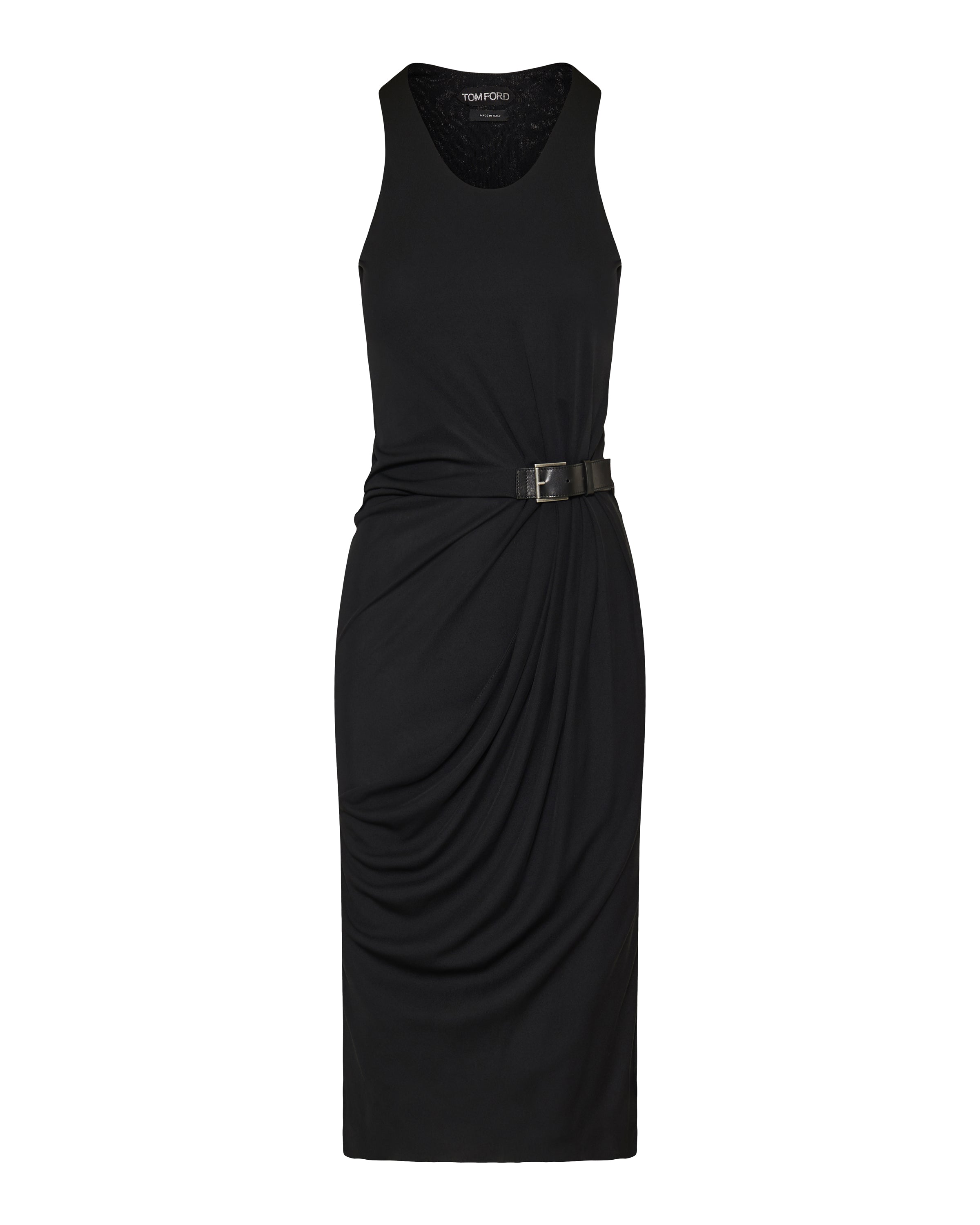 black tank top midi dress Wren- Black Ribbed Bodycon Midi Tank Dress