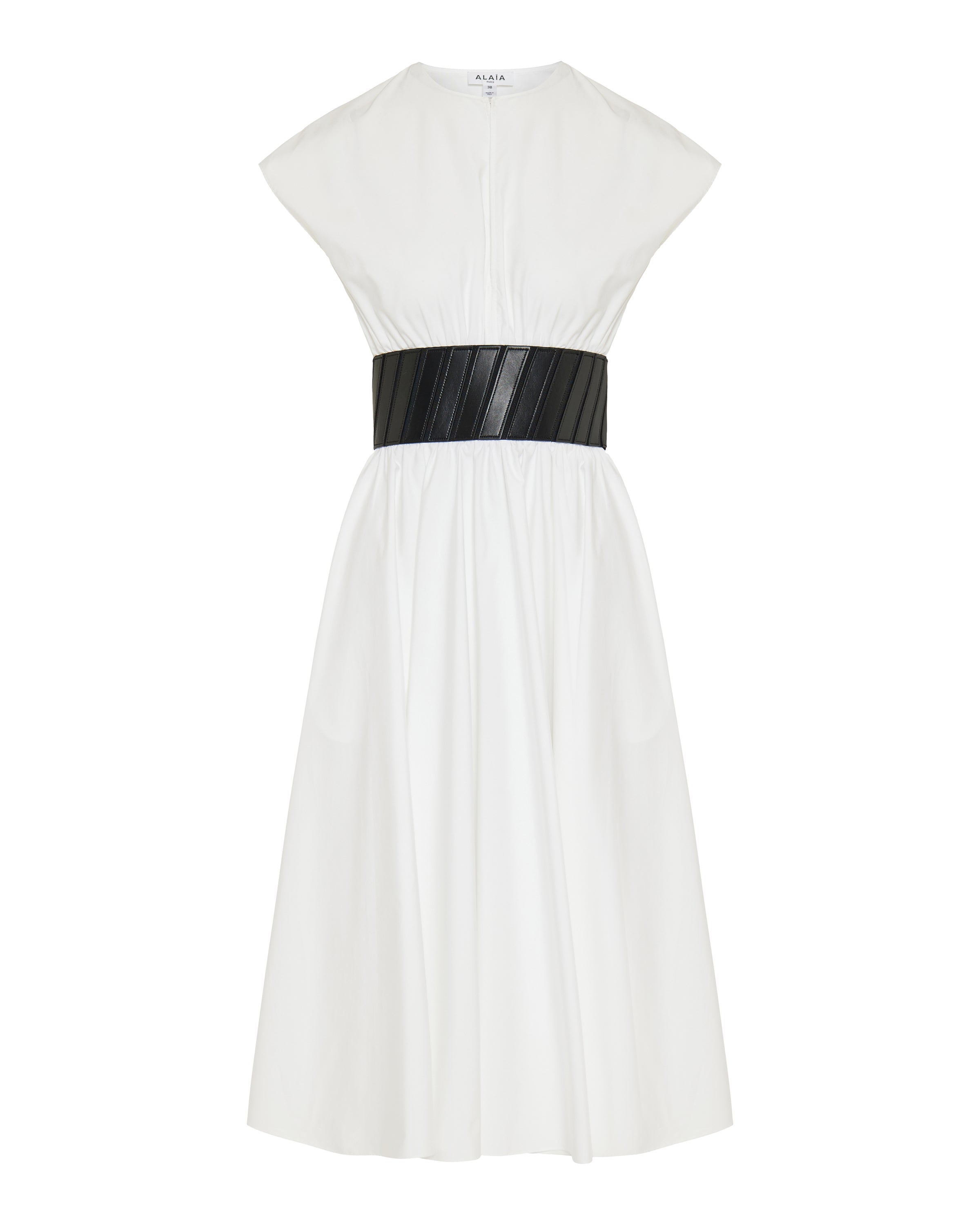 Alaïa Belted cotton midi dress – Luisa World