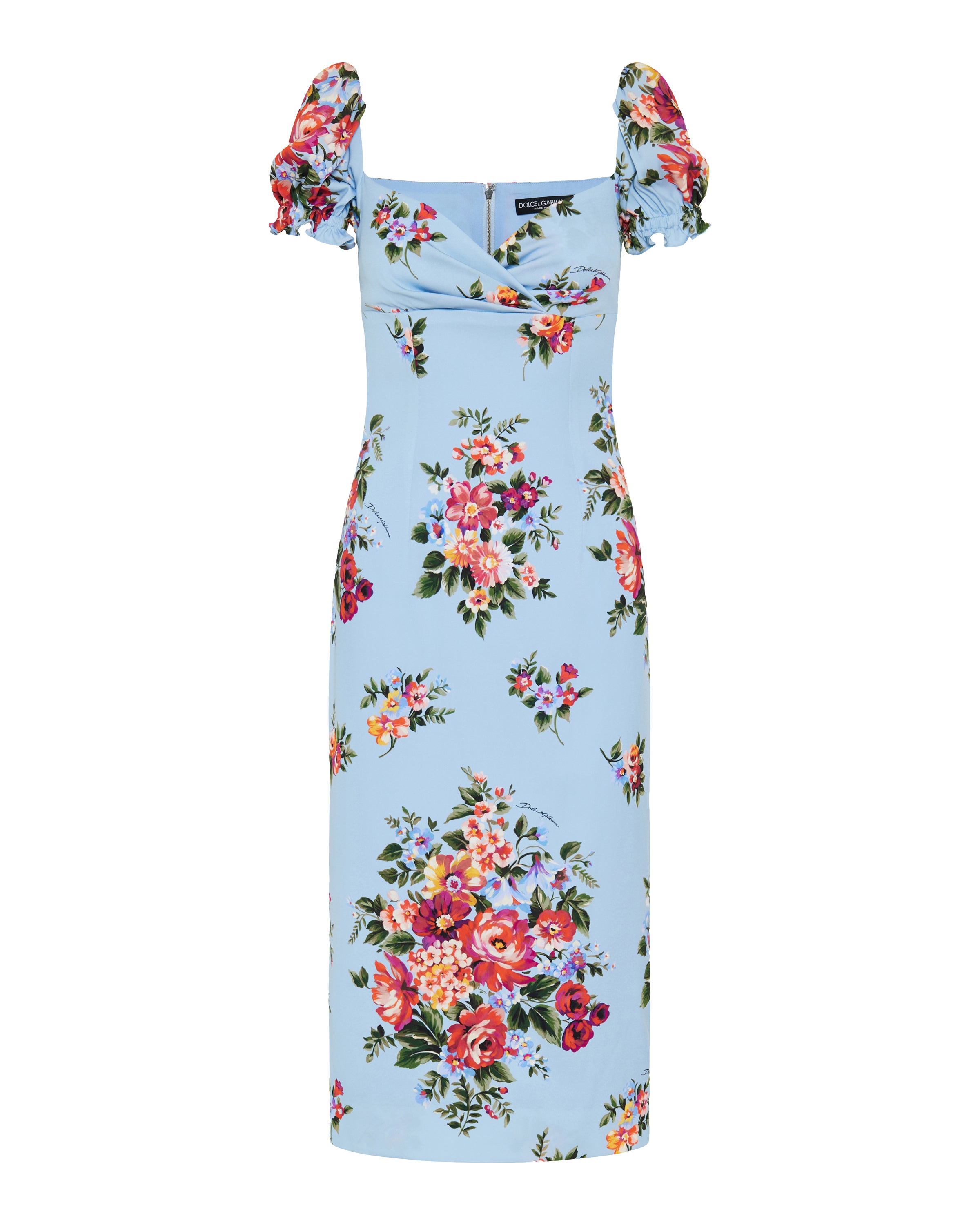 DOLCE & GABBANA Dolce & Gabbana Floral silk-blend midi dress