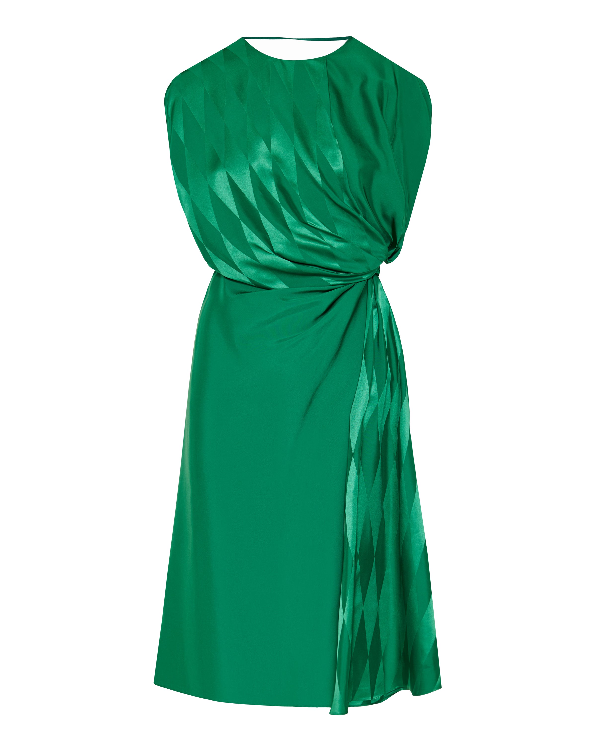silk jacquard fabric dress Women's Floral Jacquard V-Neck Sleeveless Elegant Dress for Stylish Oc Canary Houze