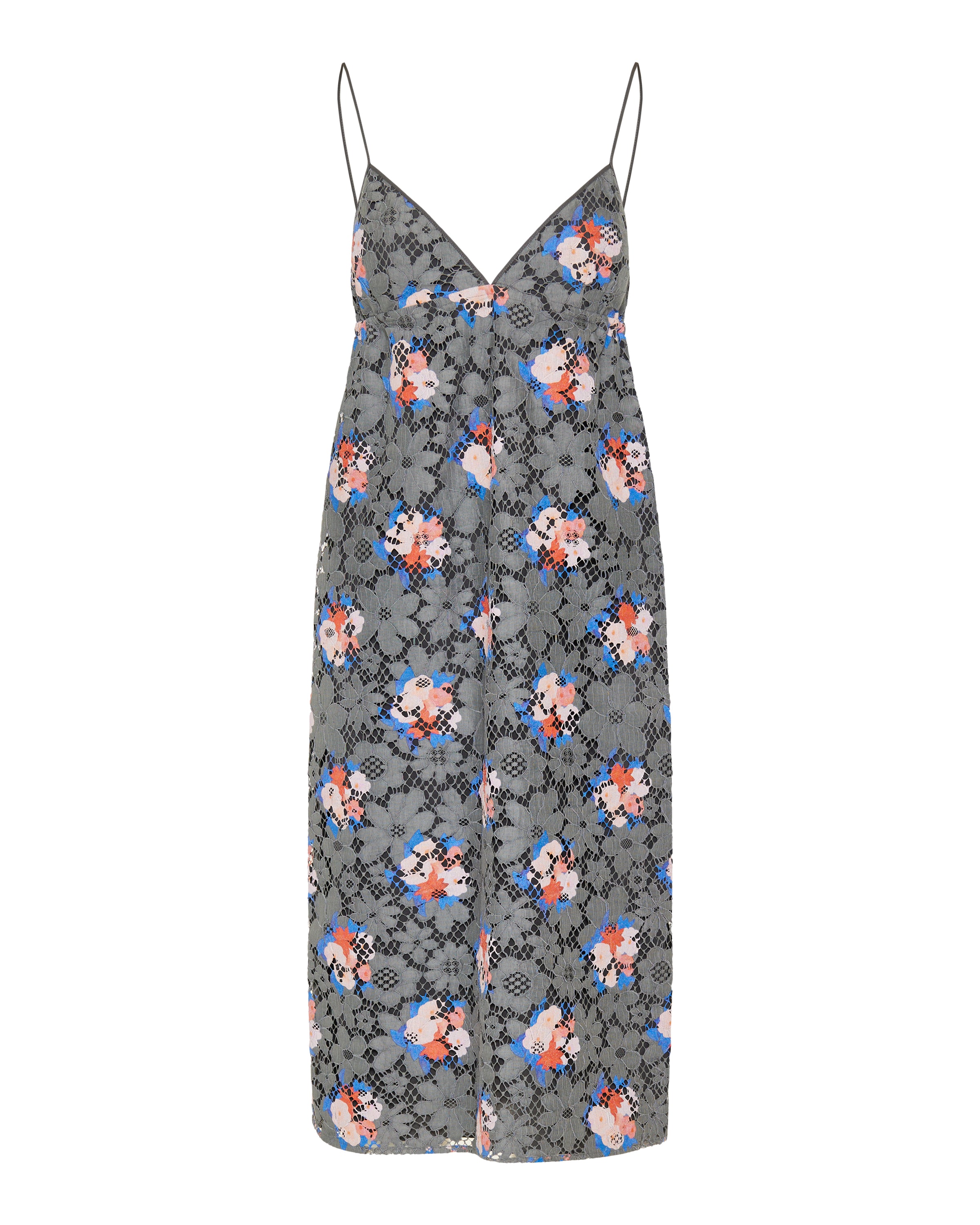 Fendi Lace printed midi dress  Luisa World