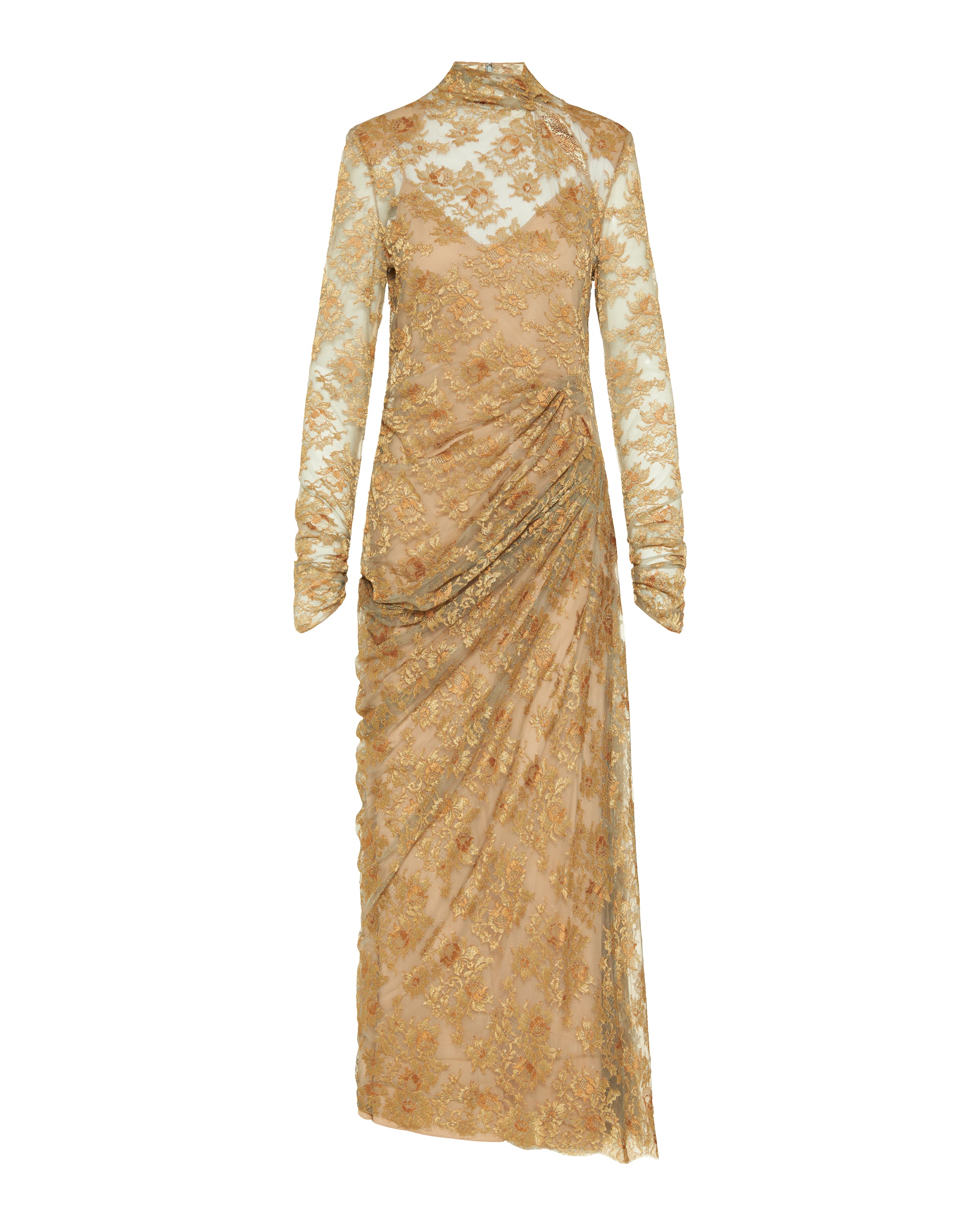 Valentino Garavani Lace long-sleeve maxi dress – Luisa World