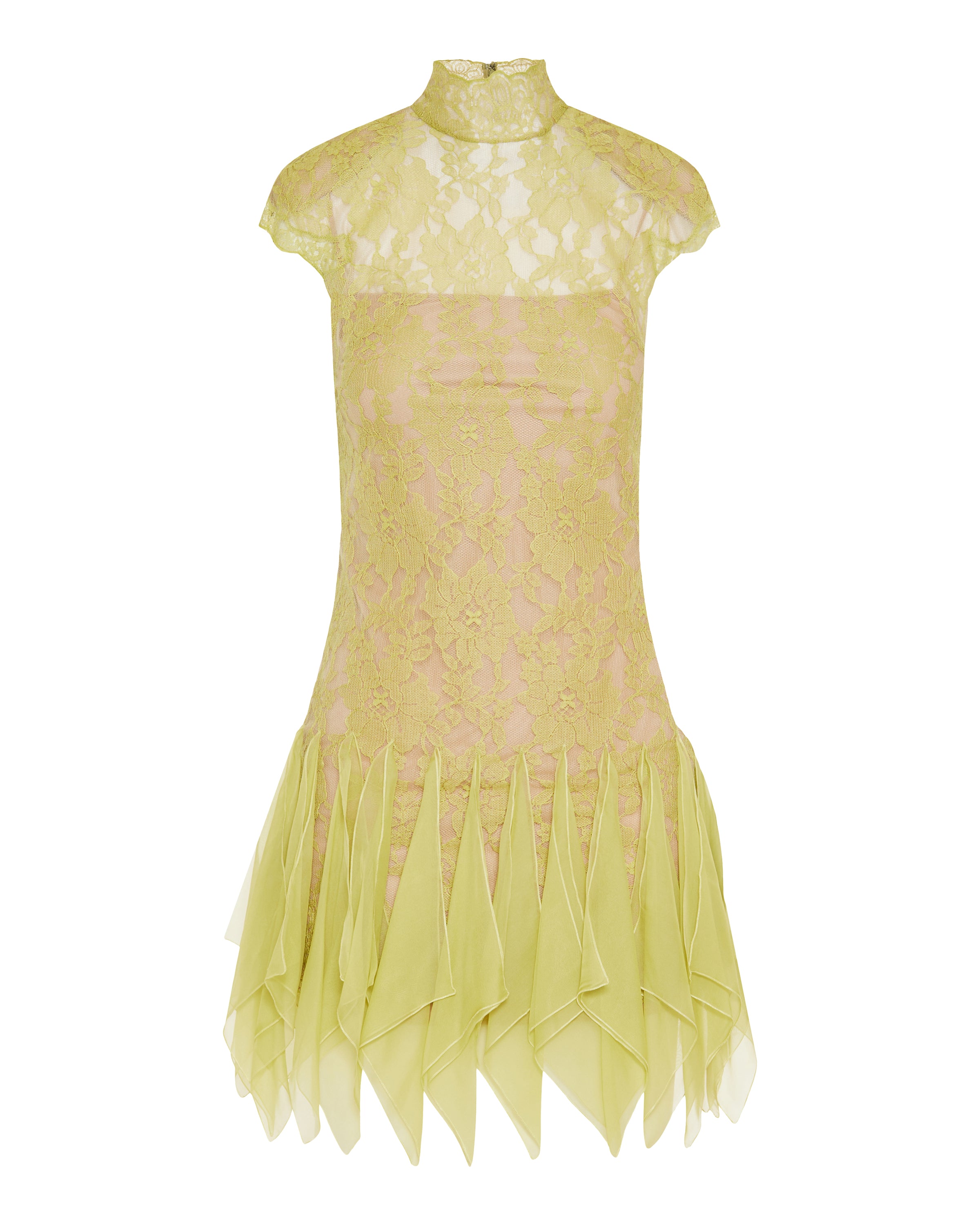 Valentino Garavani Lace flounced mini dress Luisa World Valentino Garavani Lace flounced mini dress Luisa World