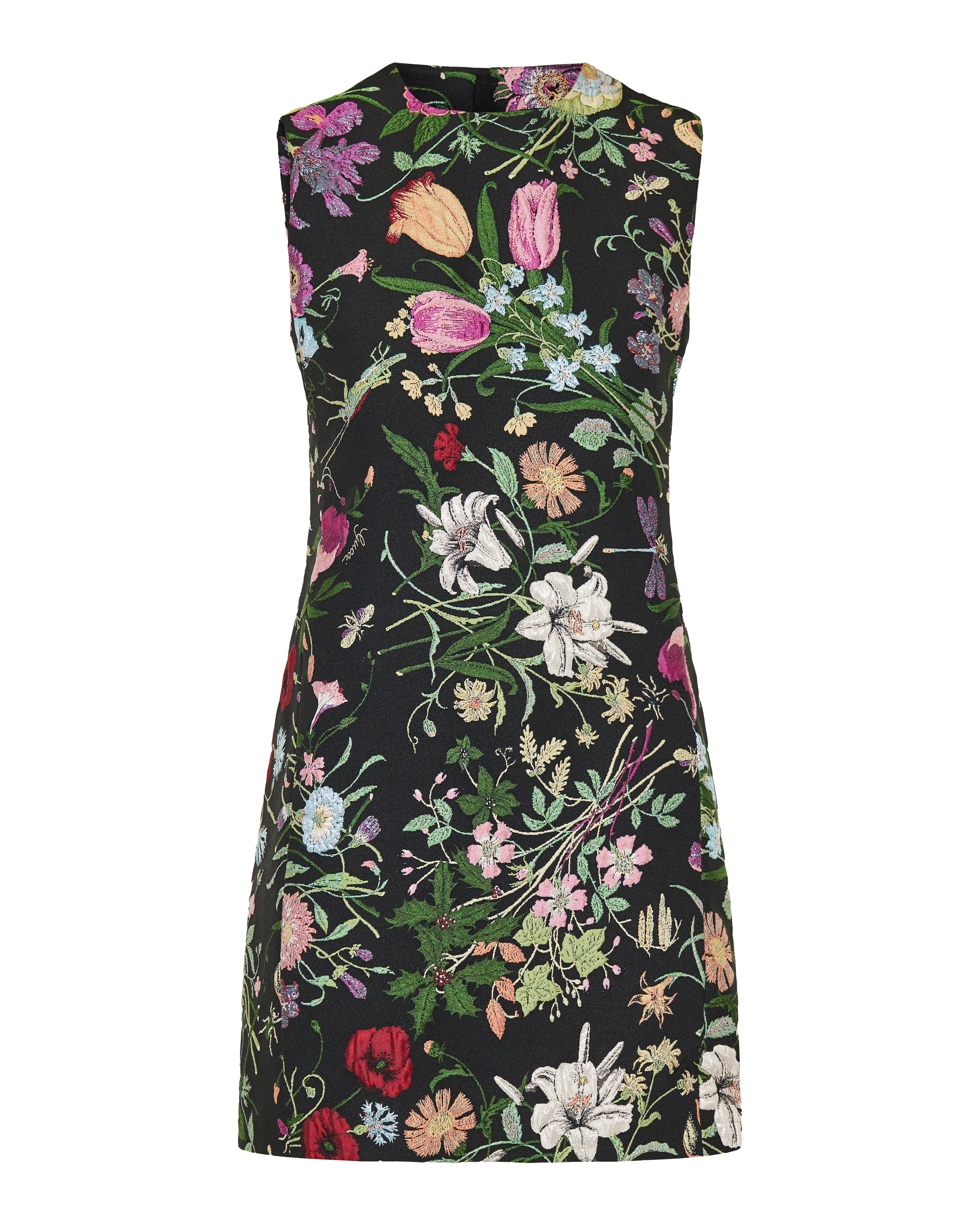 Gucci Floral brocade mini dress
