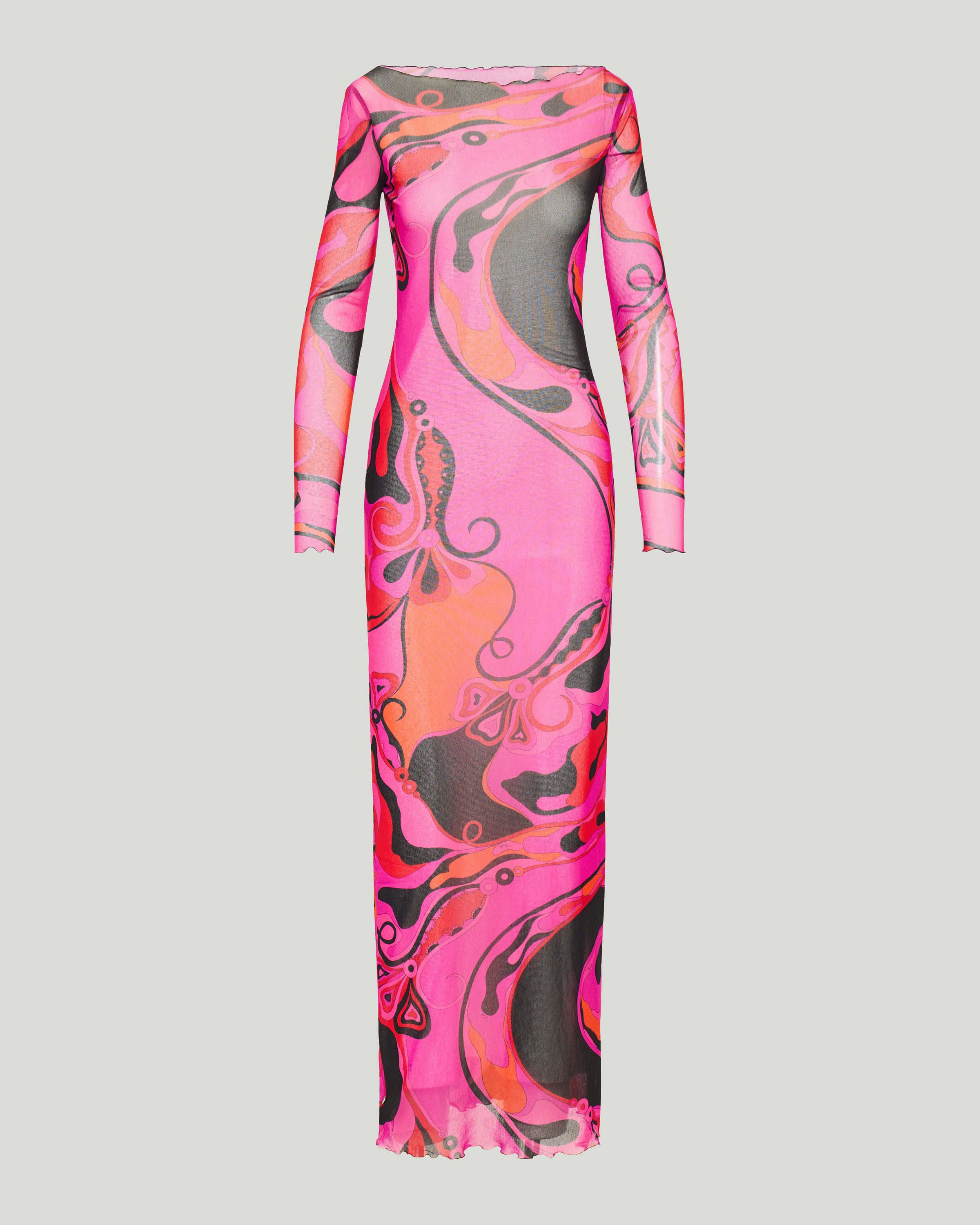 Pucci Orchidee mesh maxi dress Luisa World Pucci Orchidee mesh maxi dress Luisa World