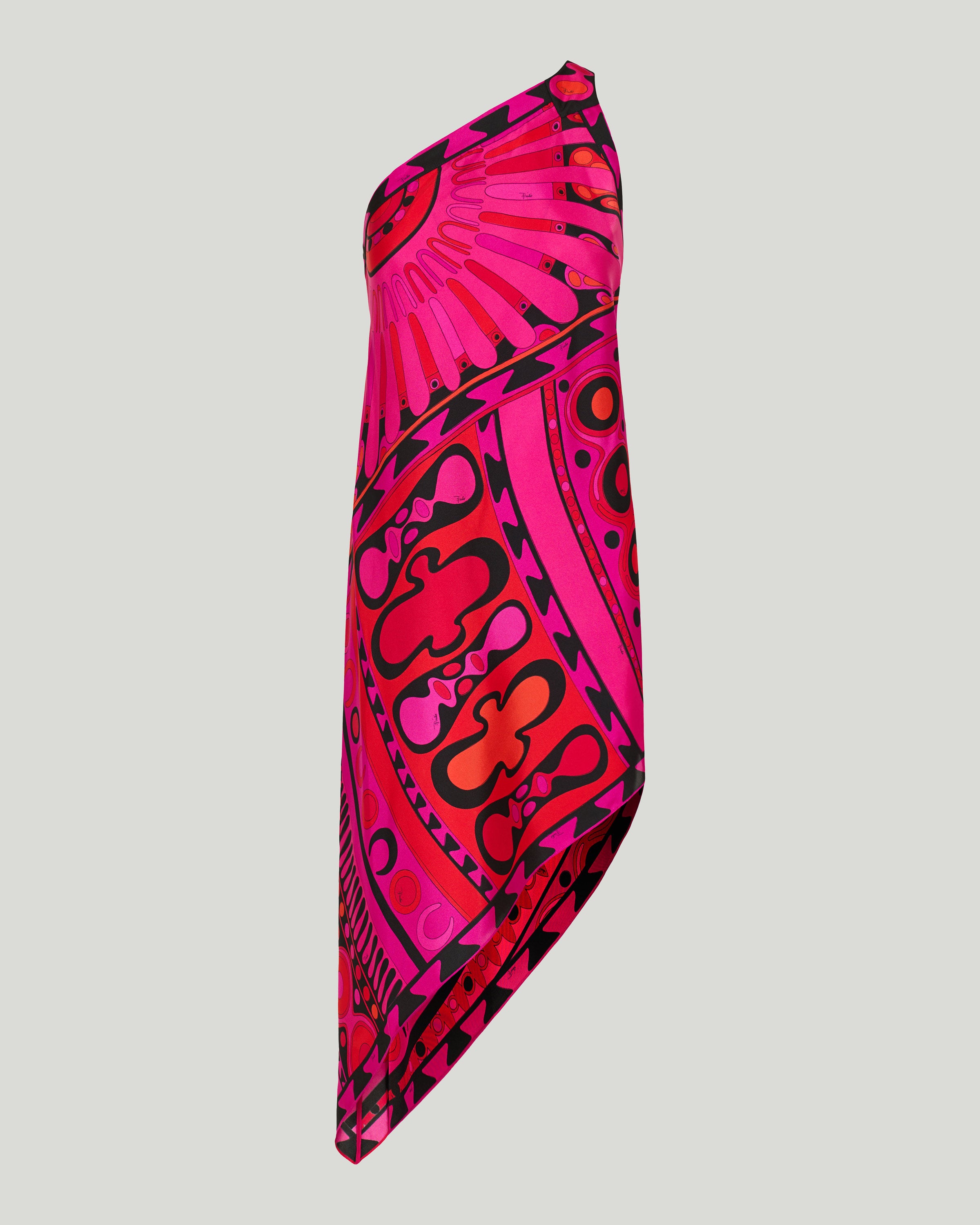 pucci one shoulder dress Soleil print one-shoulder – Luisa World Sheer Lime Green Chiffon Colour:Med Wash july410