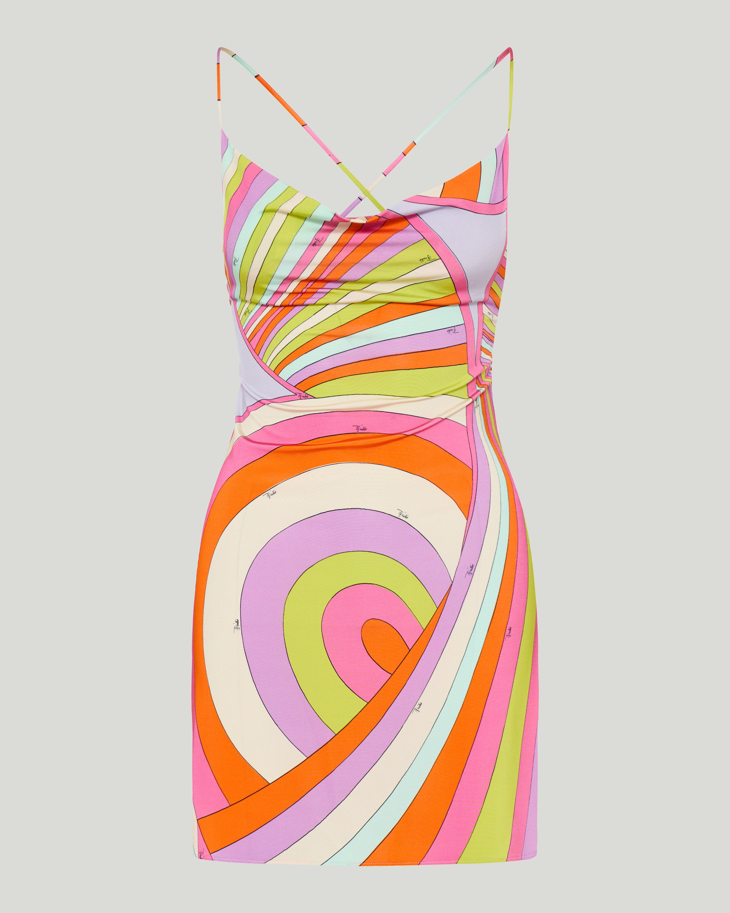 pucci iride print mini dress Iride-Print Mini Dress in Multicolor
