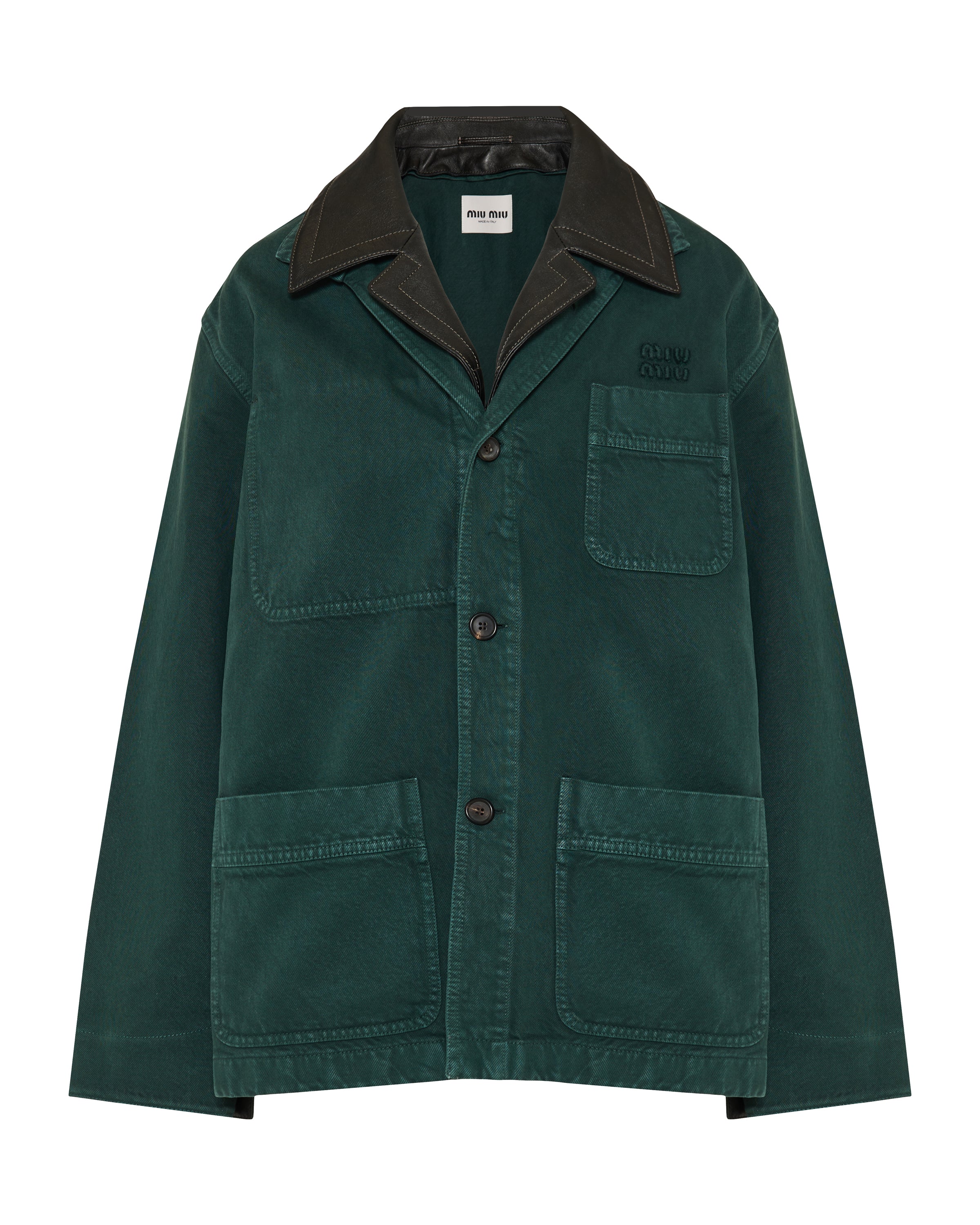 MIU MIU ミリタリージャケット Miu Miu Gabardine jacket – Luisa World