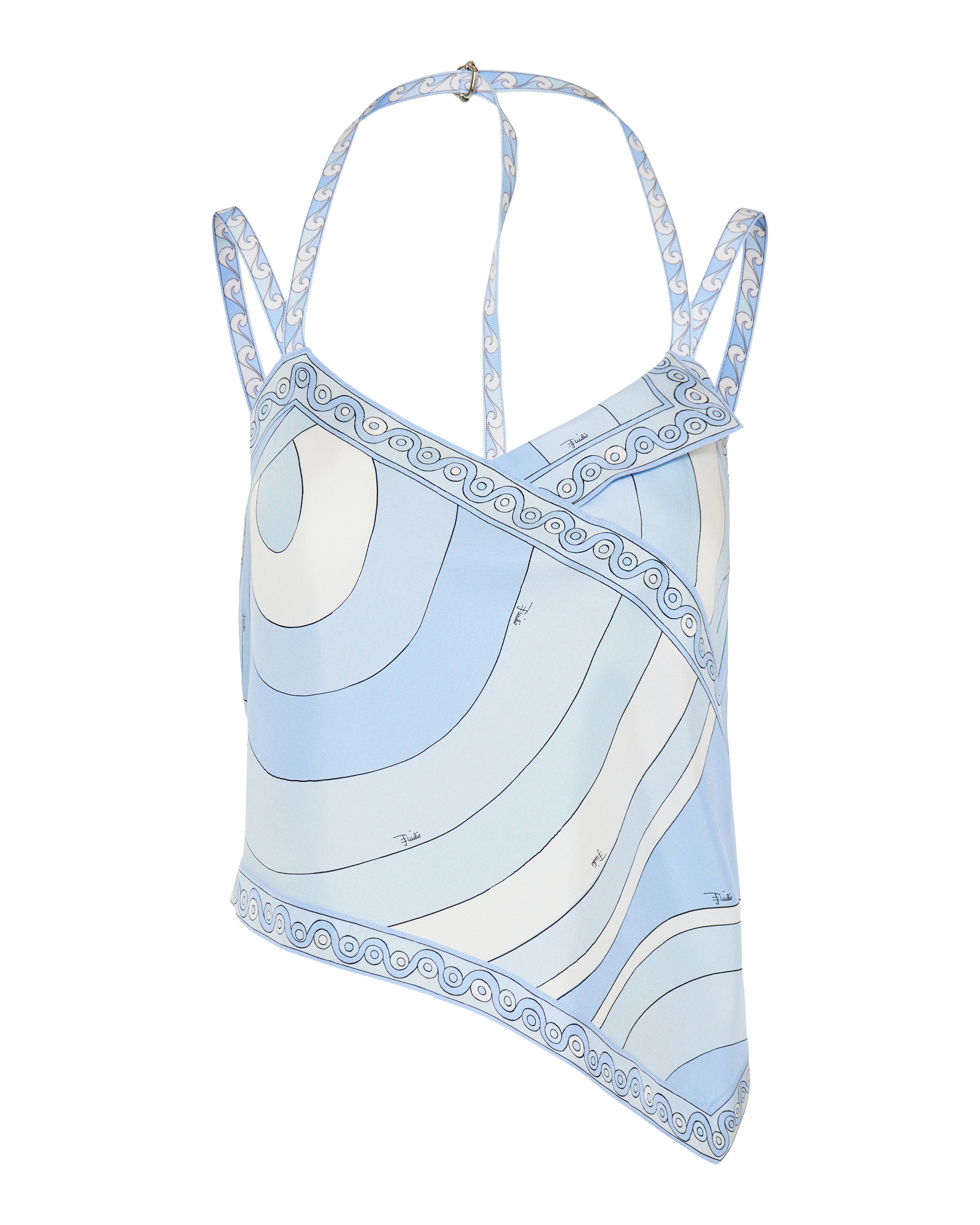 Pucci Iride print silk scarf top – Luisa World