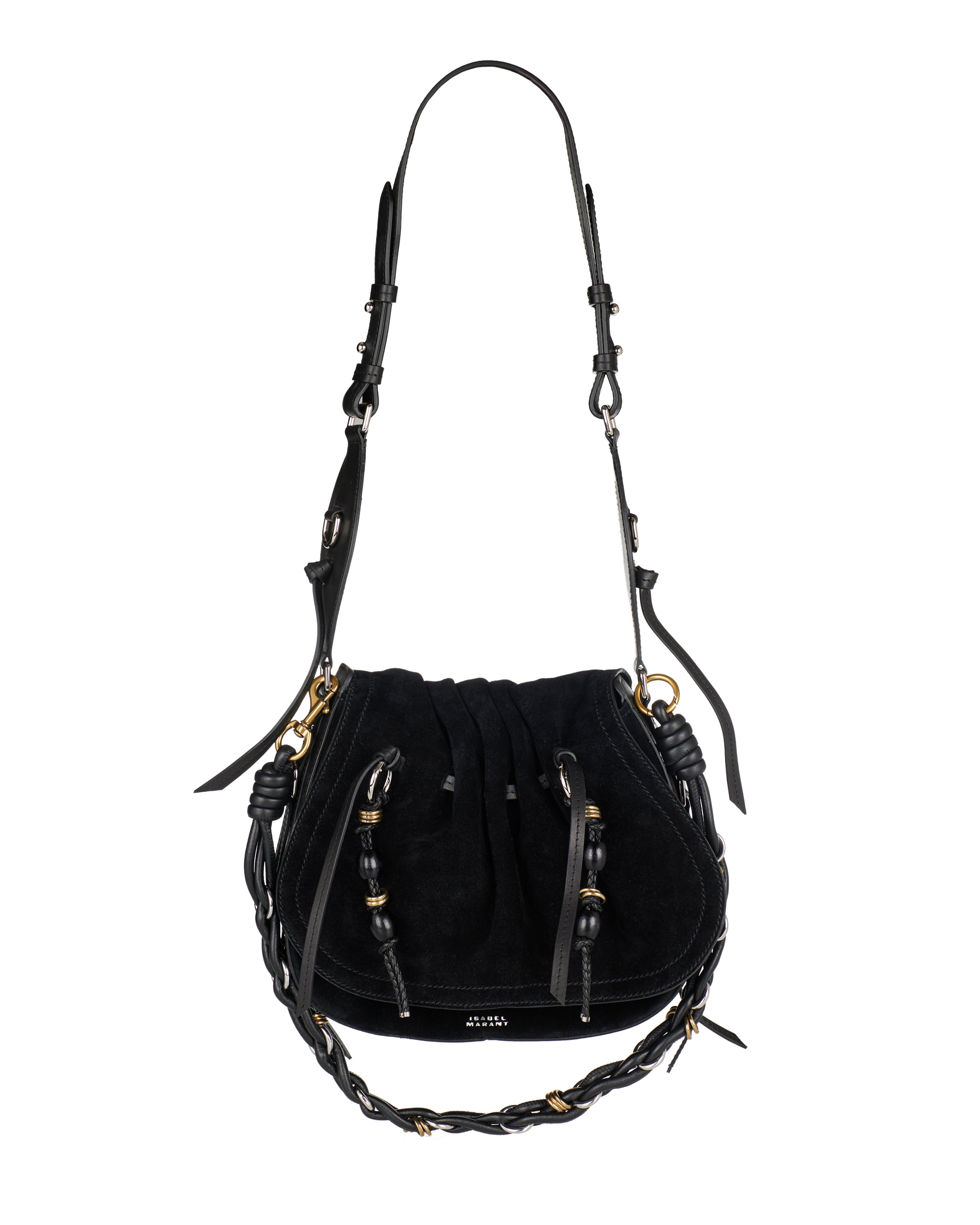 bolton suede and leather backpack ISABEL MARANT Bolton suede shoulder bag
