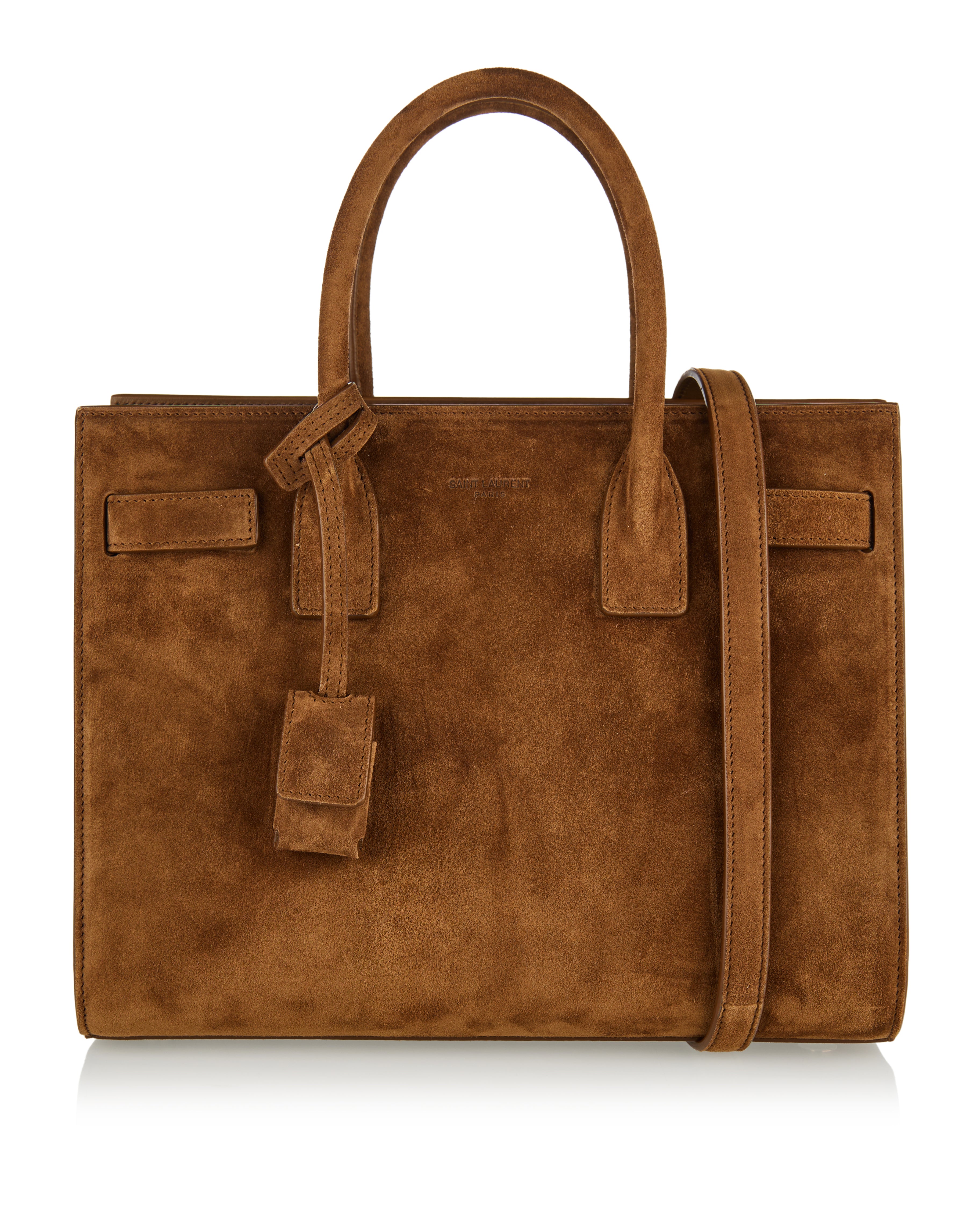 Saint Laurent Sac de Jour baby suede tote bag – Luisa World