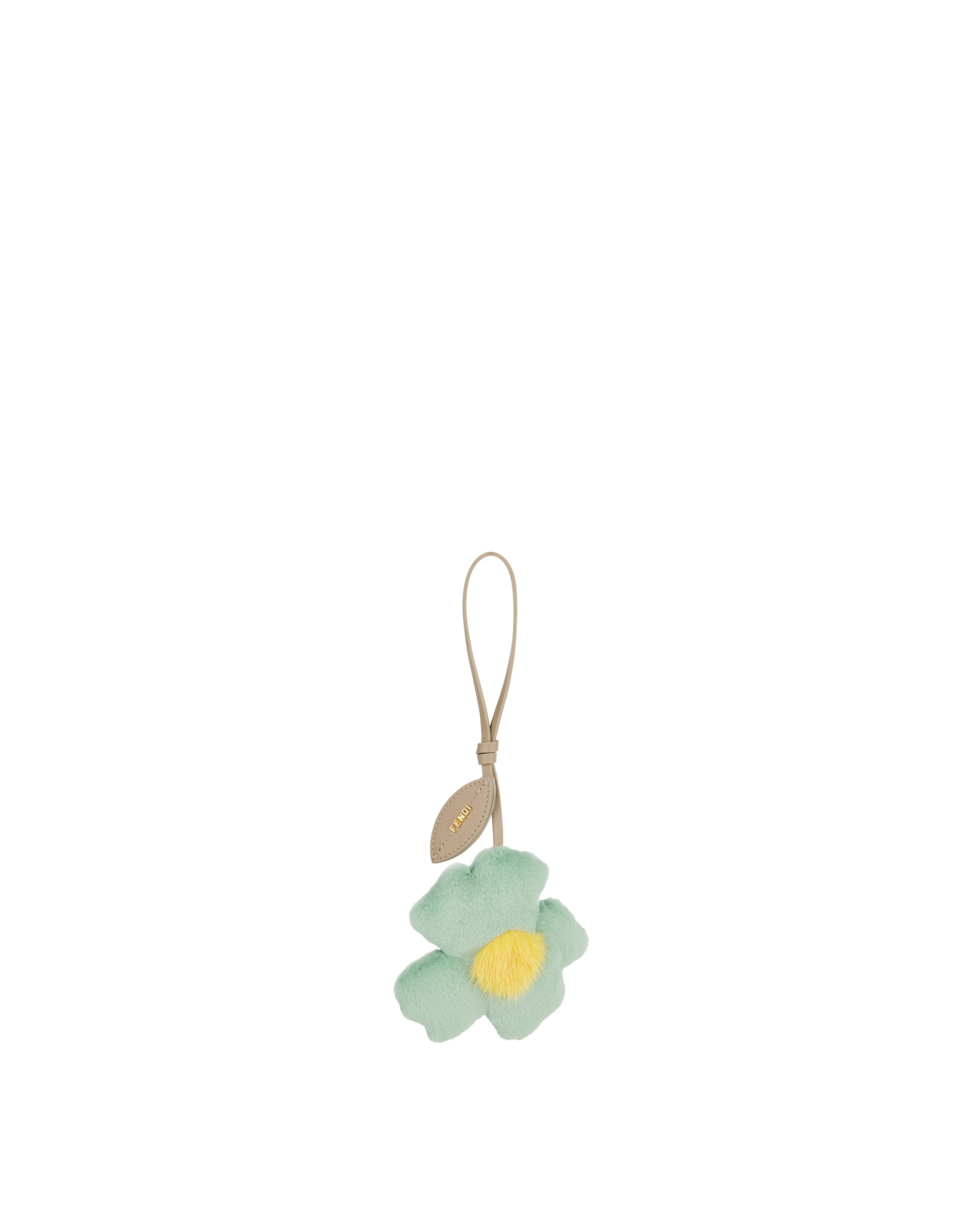 FENDI 花モチーフチャーム グリーン　高島屋購入 Fendi Sunny Side Flowers shearling charm – Luisa World