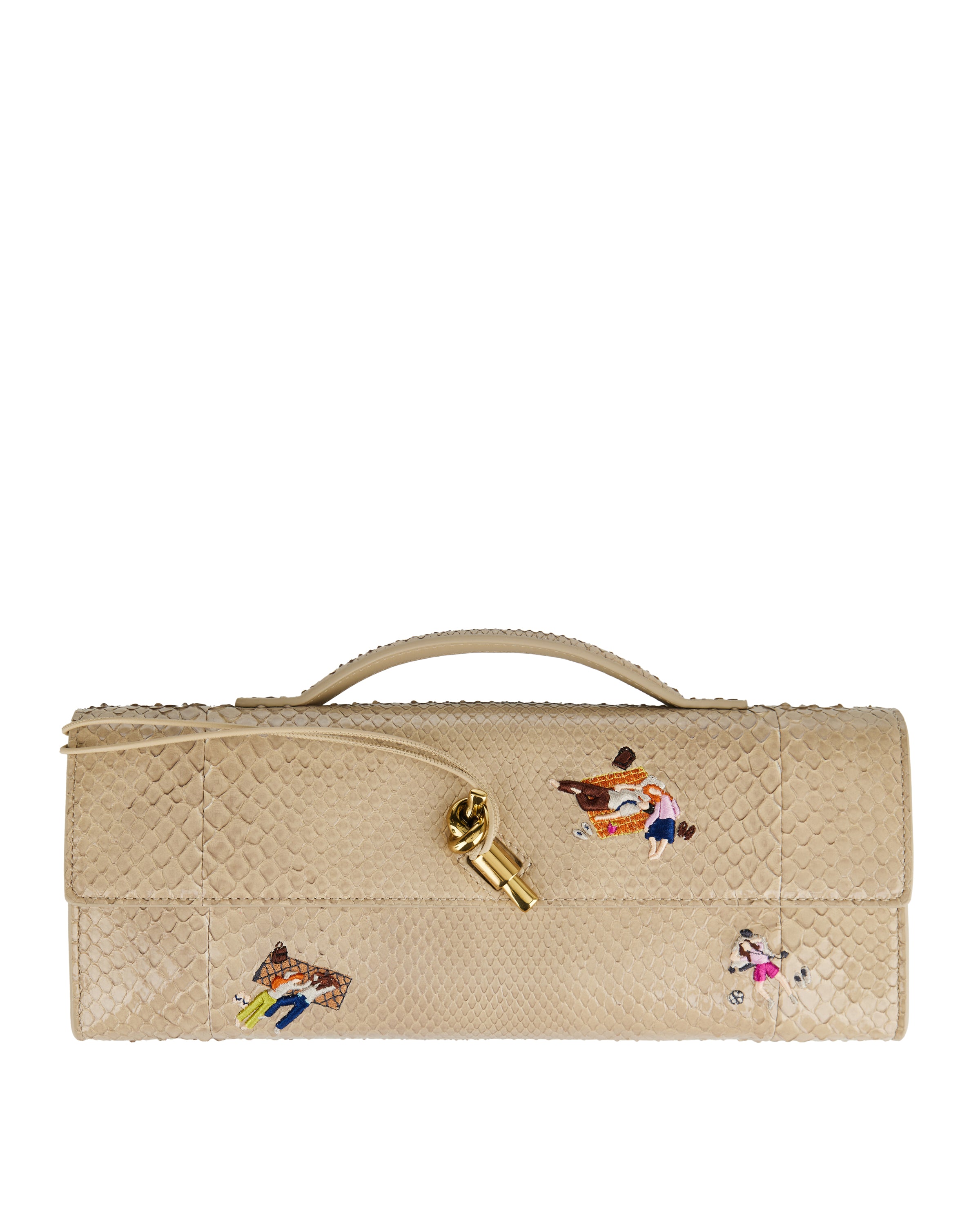 Bottega Veneta Andiamo leather clutch | Luisa World