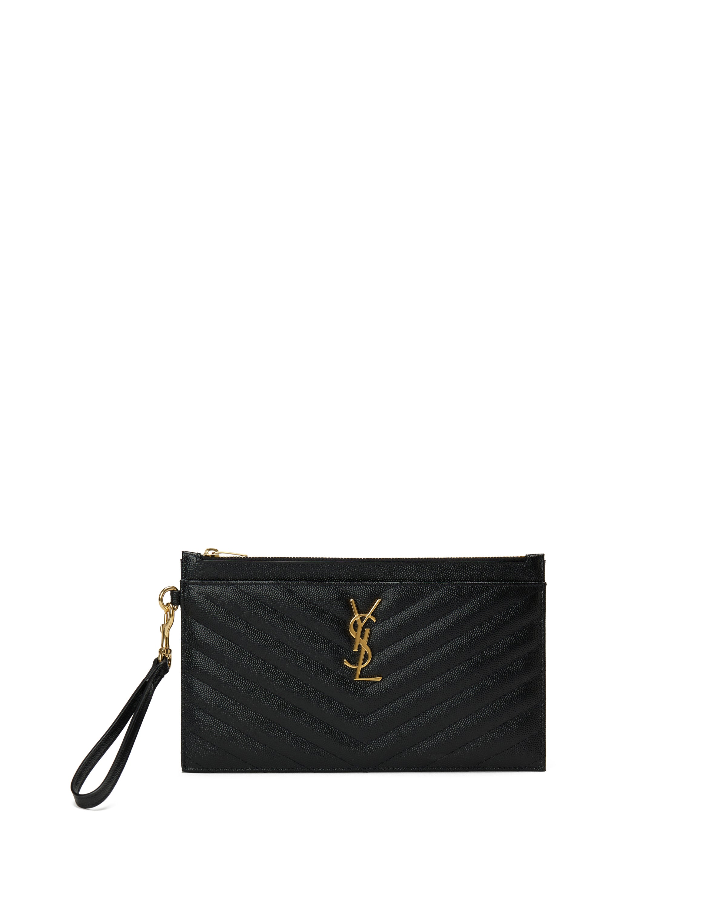 Saint Laurent Cassandre matelassé large pouch – Luisa World