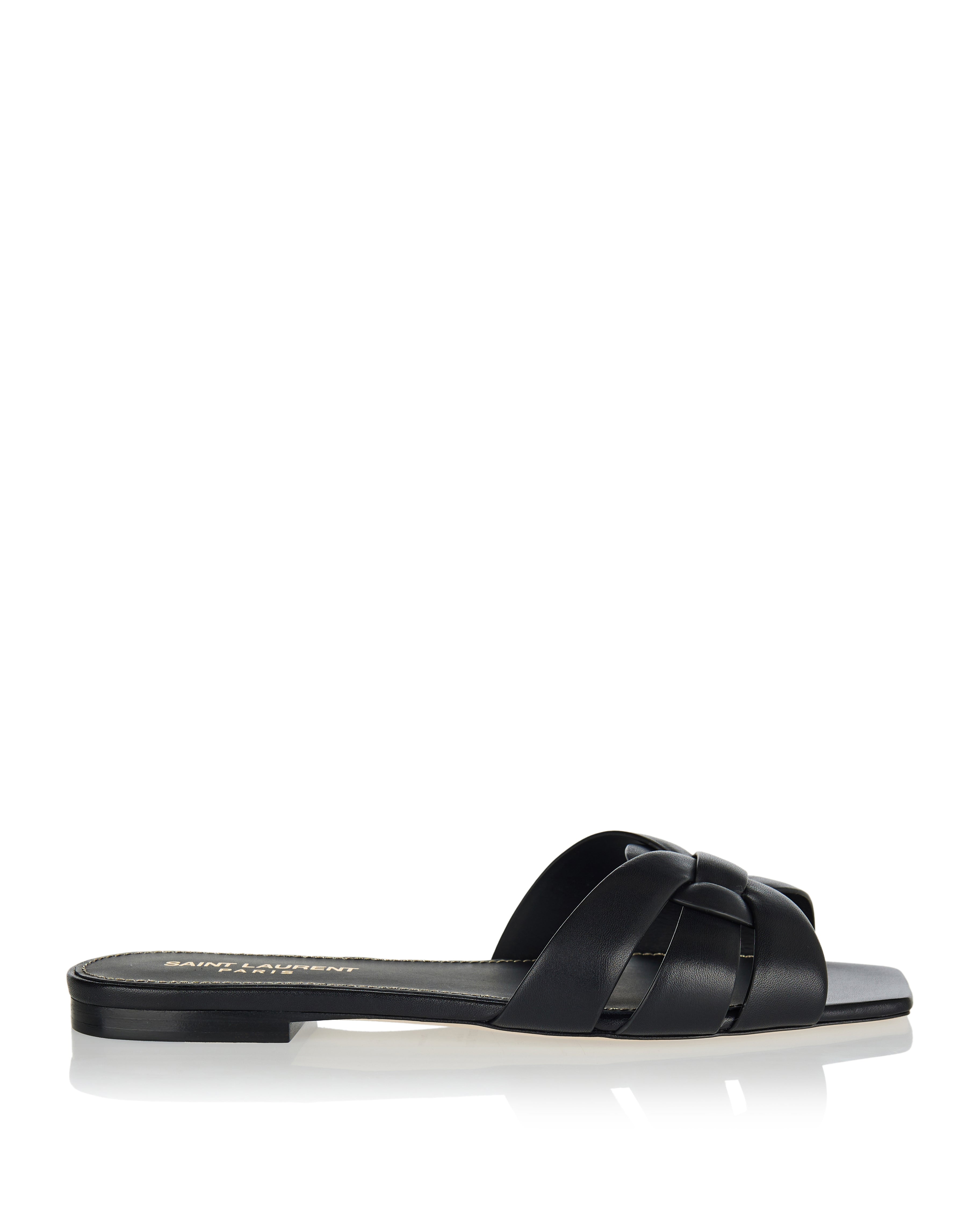 Saint Laurent Tribute flat slides – Luisa World