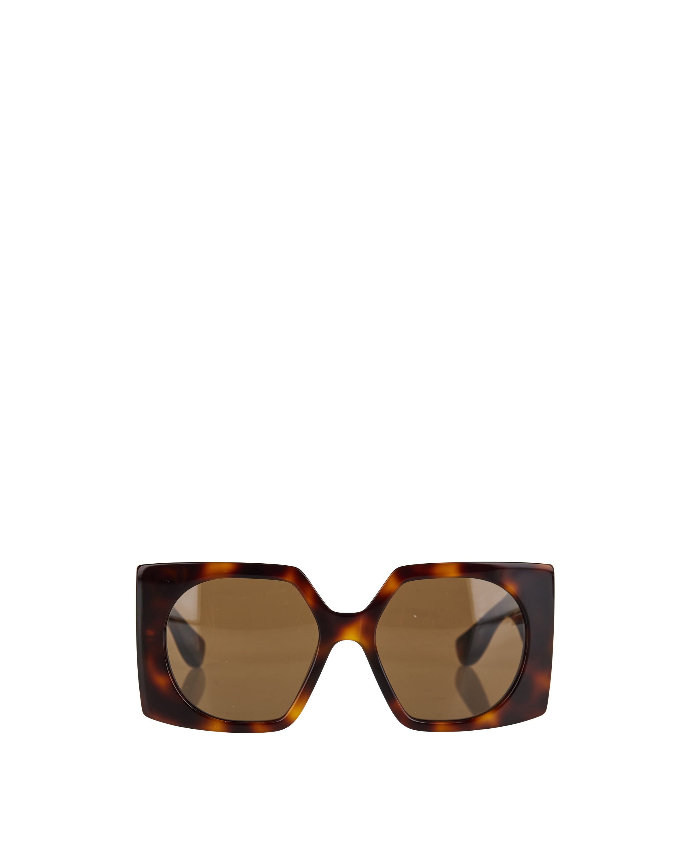 Valentino Garavani V653S 259 Brown Marbled Designer Sunglasses Italy? Valentino Garavani Vain Bold 55MM Geometric Sunglasses  main image 2