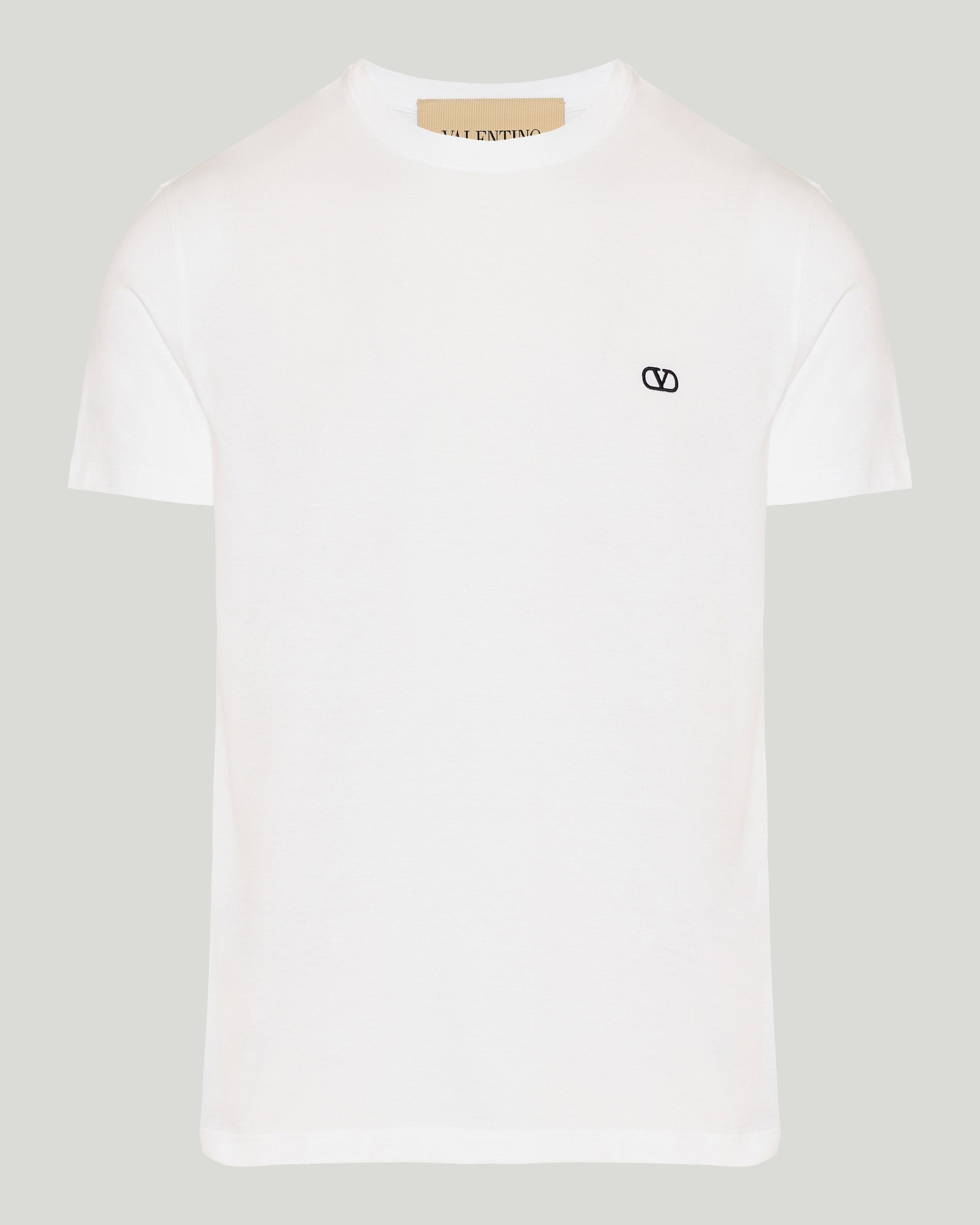 Valentino Garavani Cotton t-shirt with VLogo embroidery – Luisa World