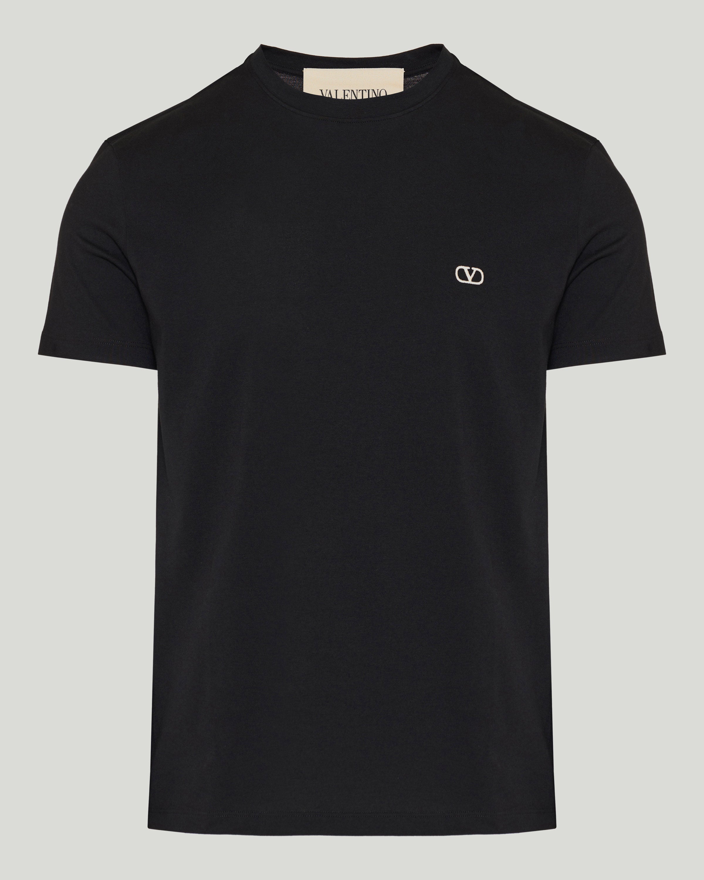 Valentino Garavani Cotton t-shirt with VLogo embroidery – Luisa World