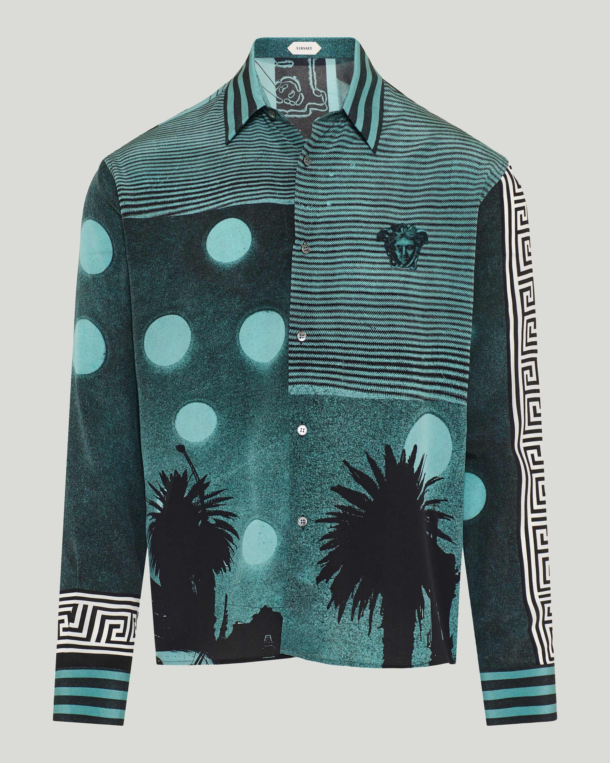 Versace Printed silk crepe de chine shirt – Luisa World