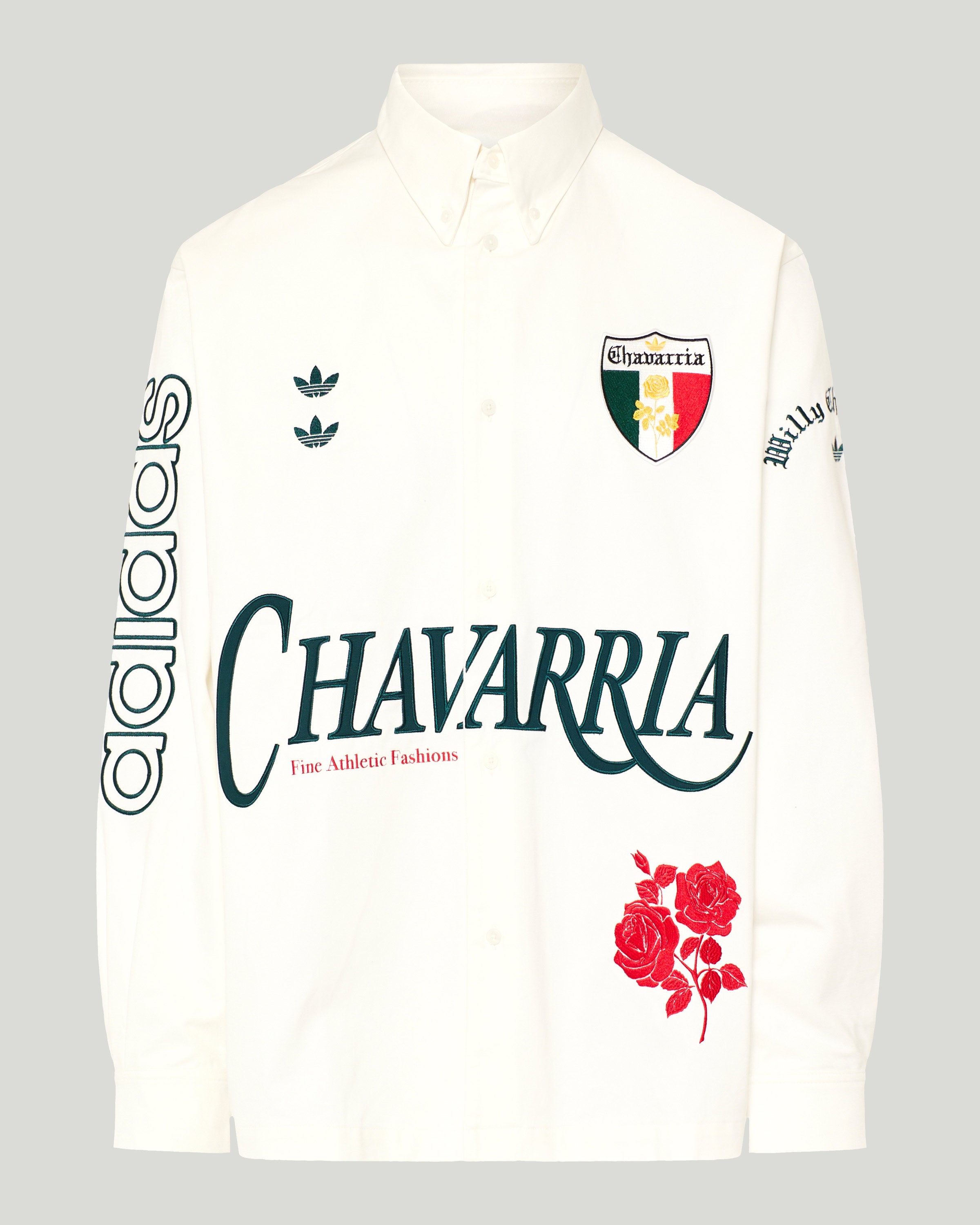WILLY CHAVARRIA 半袖シャツ Lサイズ Adidas x Willy Chavarria Button-up shirt – Luisa World