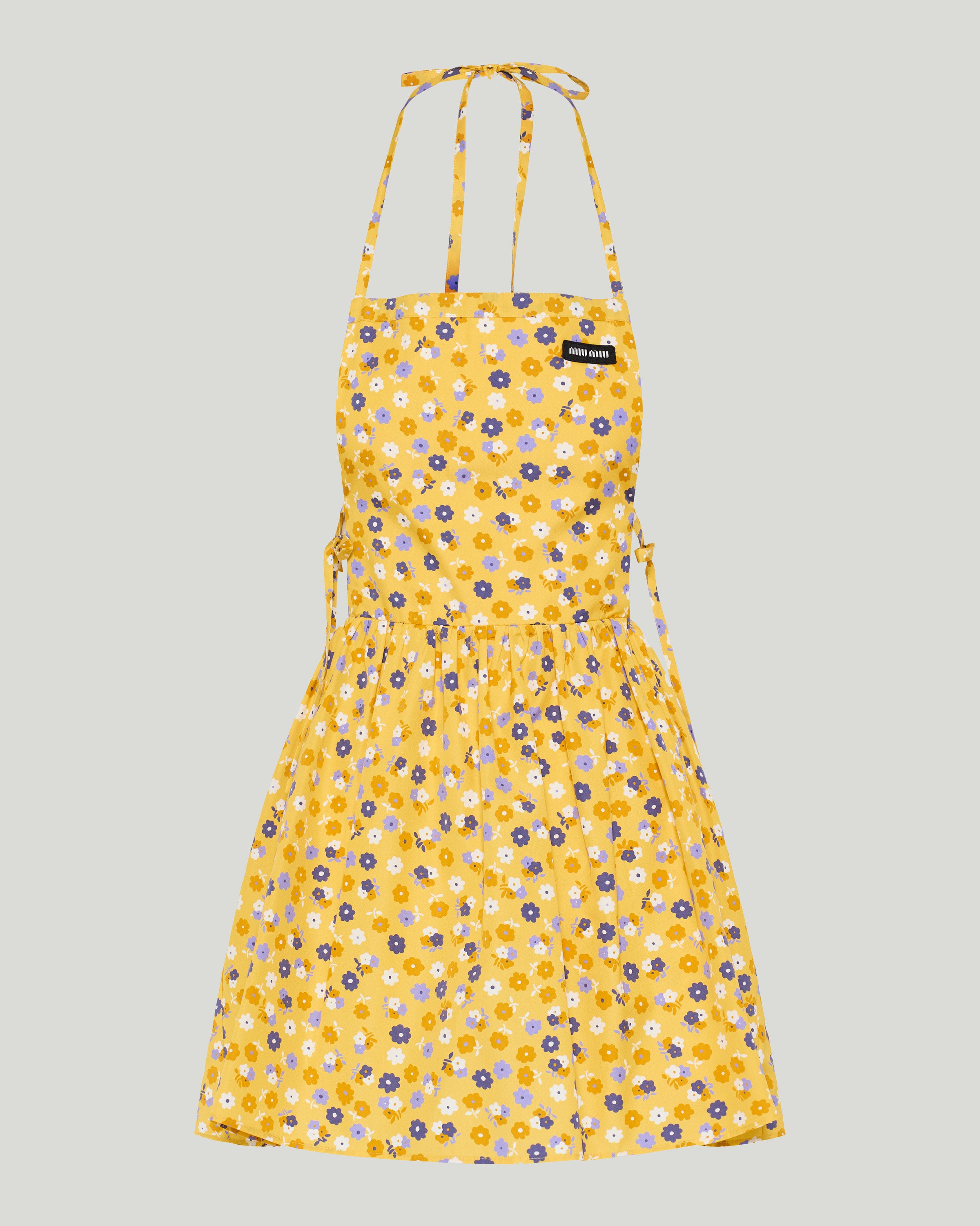 Miu Miu Floral cotton poplin mini dress – Luisa World