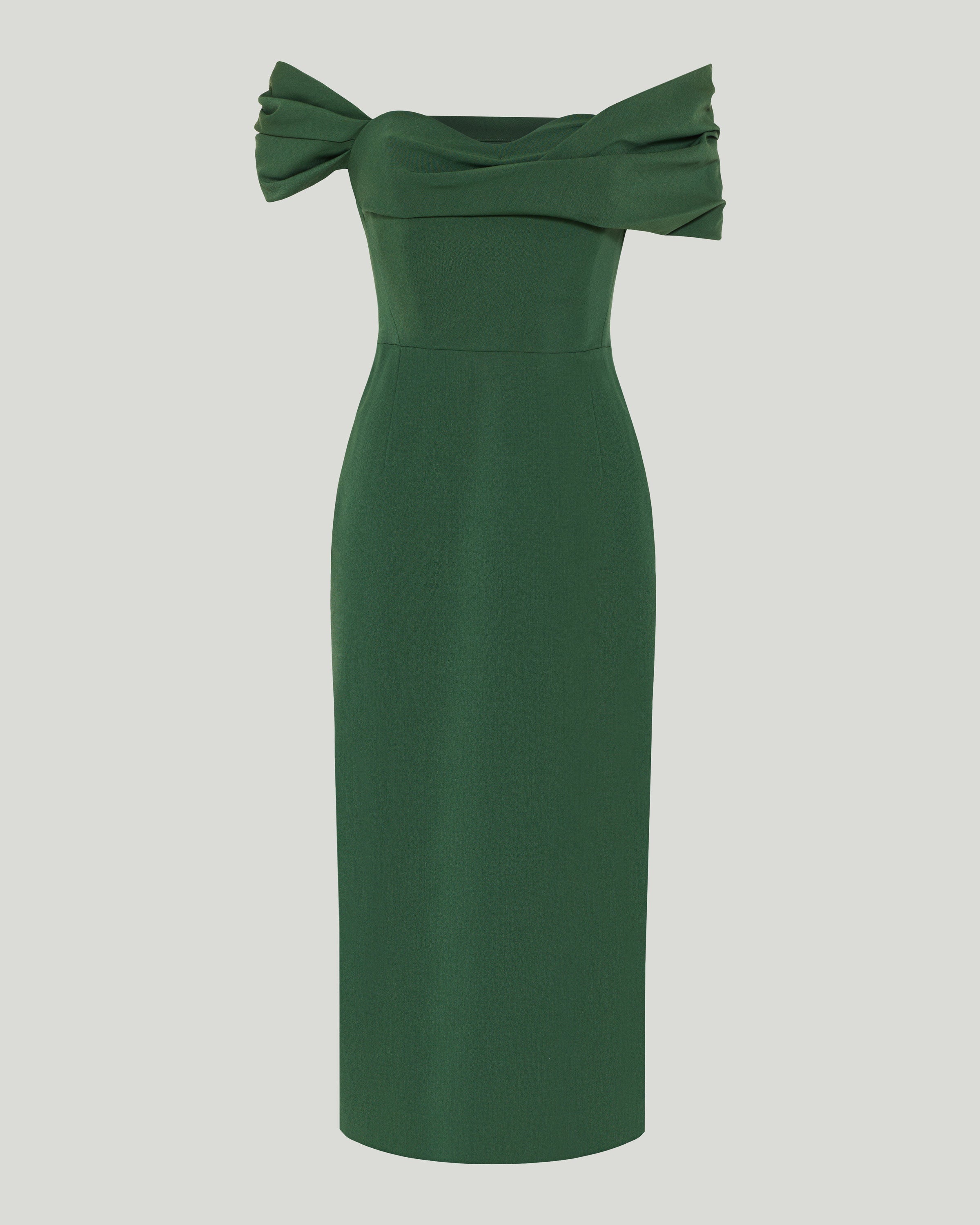 green carolina herrera dress Off-the-shoulder midi – Luisa World 2024January Giovanna Faux Fur Shrug Size:8'Wx10'H(2.5x3M)