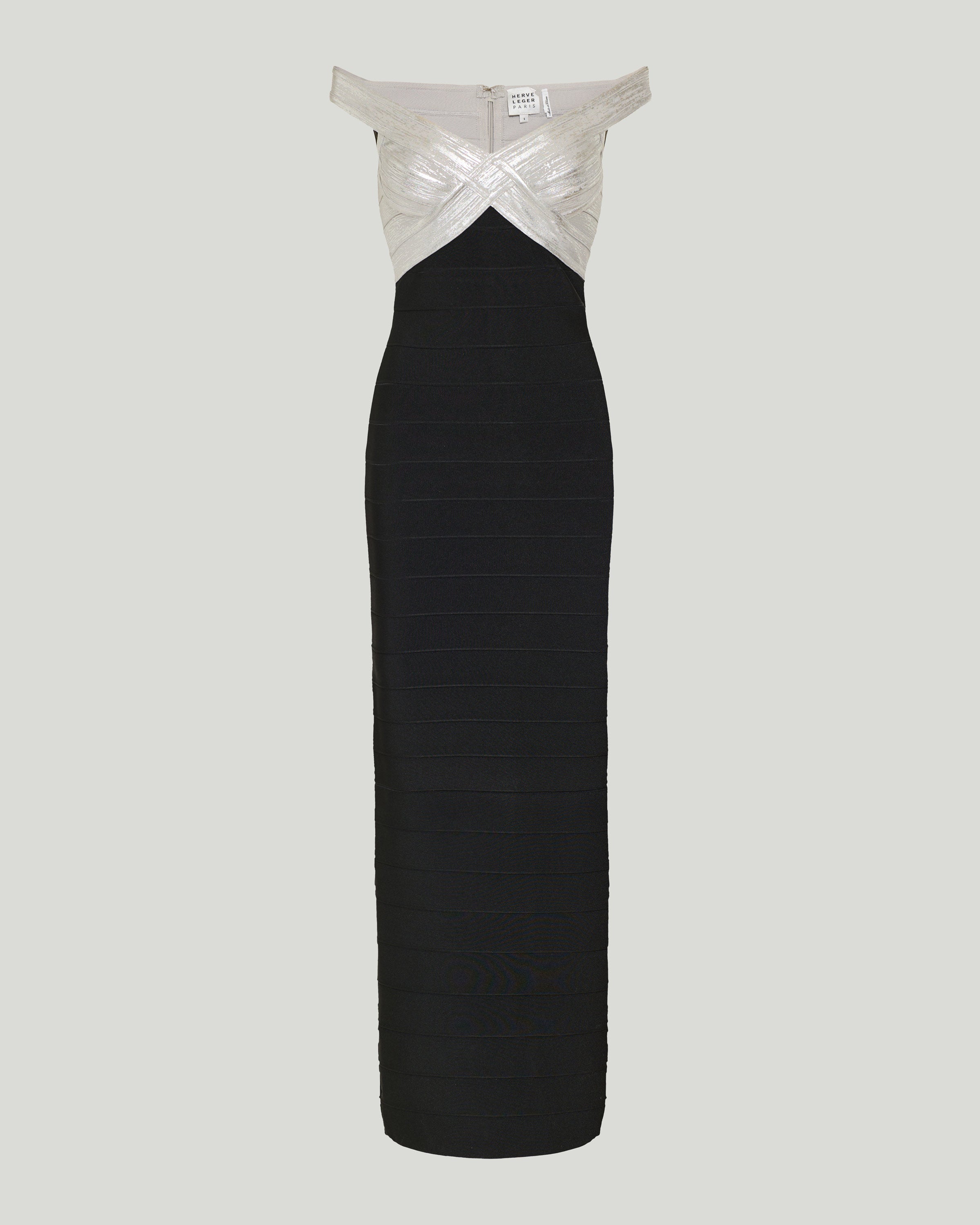 Hervé Léger Metallic Bonnie gown – Luisa World