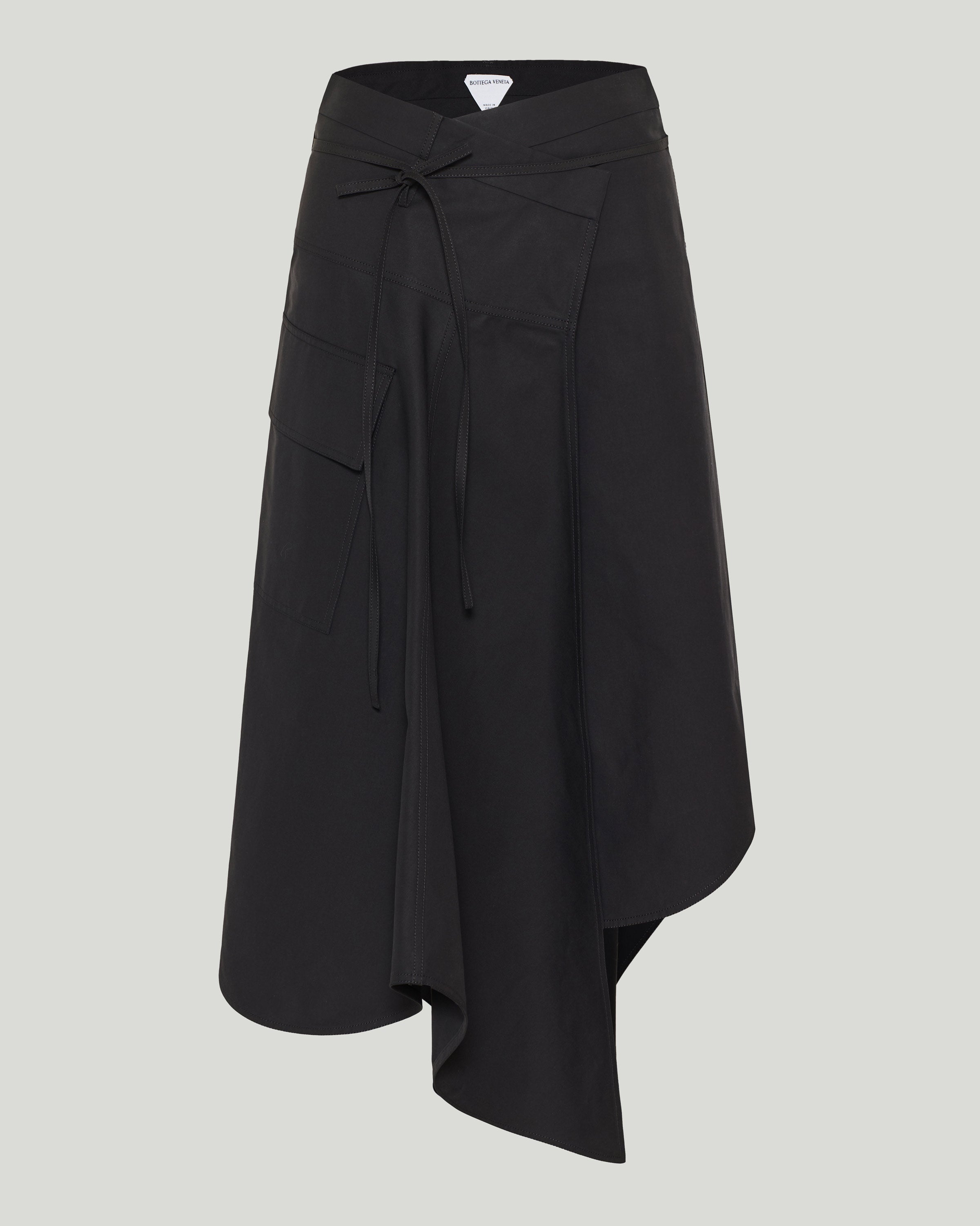 Bottega Veneta Compact cotton toile midi skirt – Luisa World
