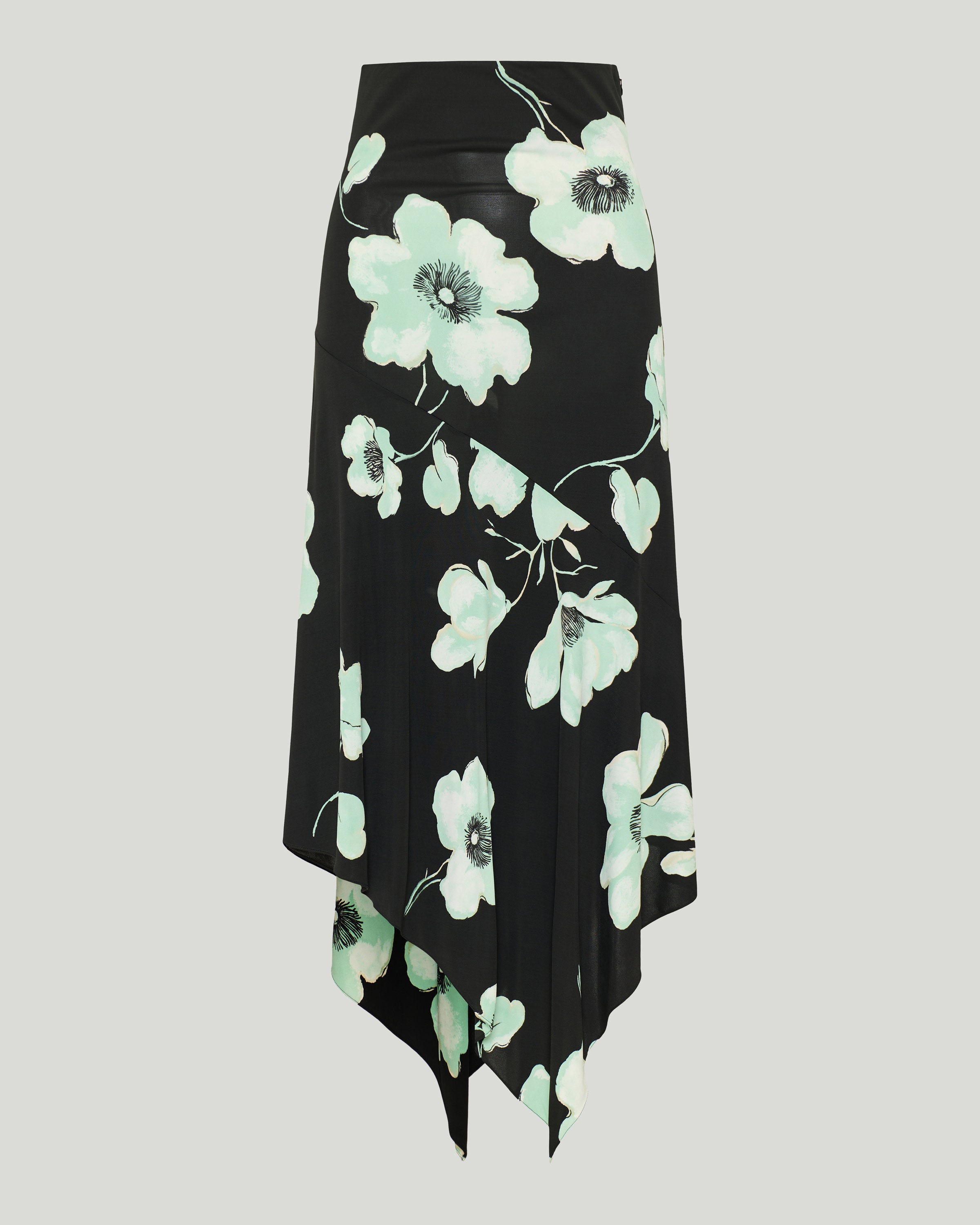Alaïa Floral print stretch-woven midi skirt – Luisa World