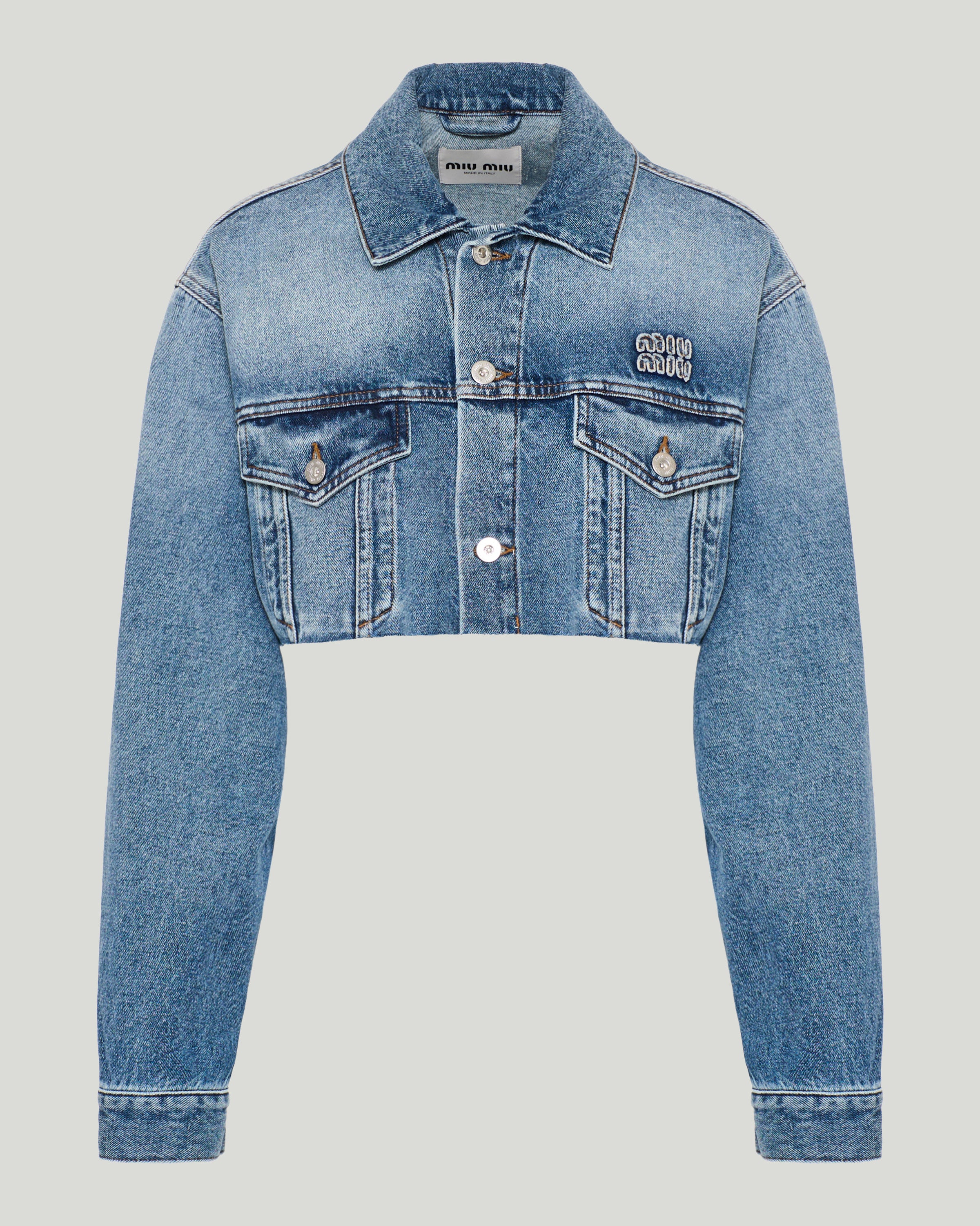 Miu Miu Cropped denim jacket – Luisa World