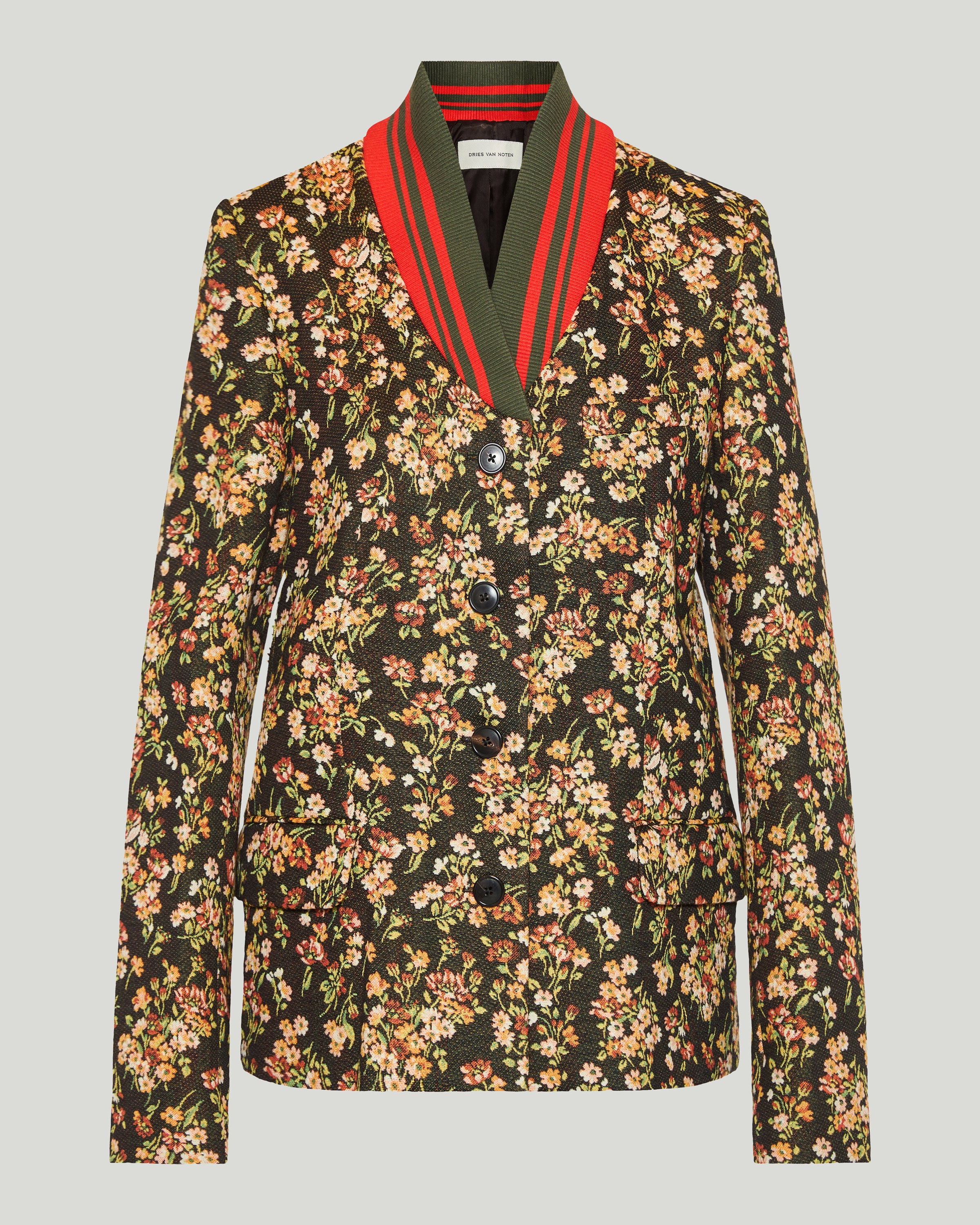 Dries Van Noten Britt floral-jacquard jacket – Luisa World