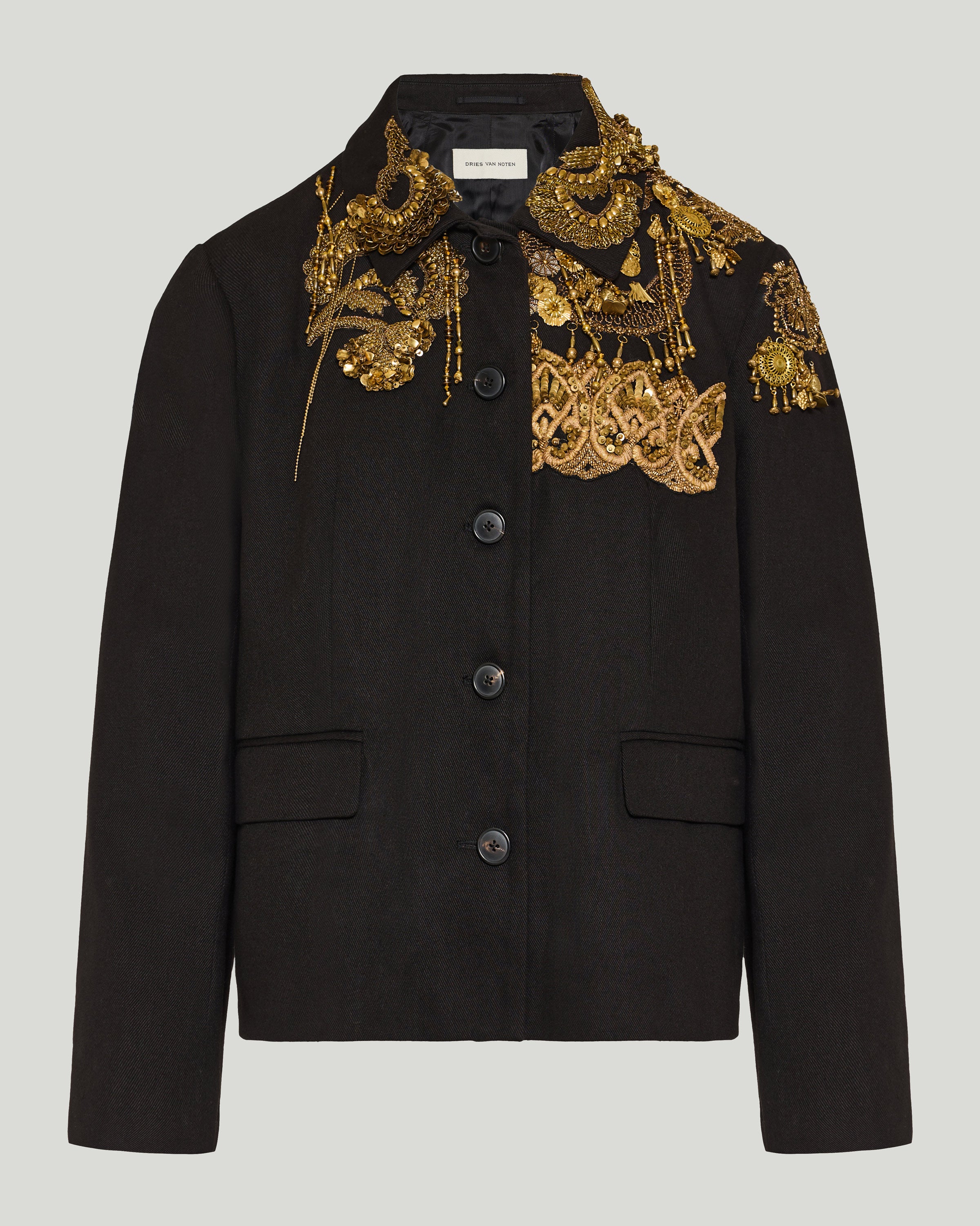 Dries Van Noten Embellished cotton jacket – Luisa World