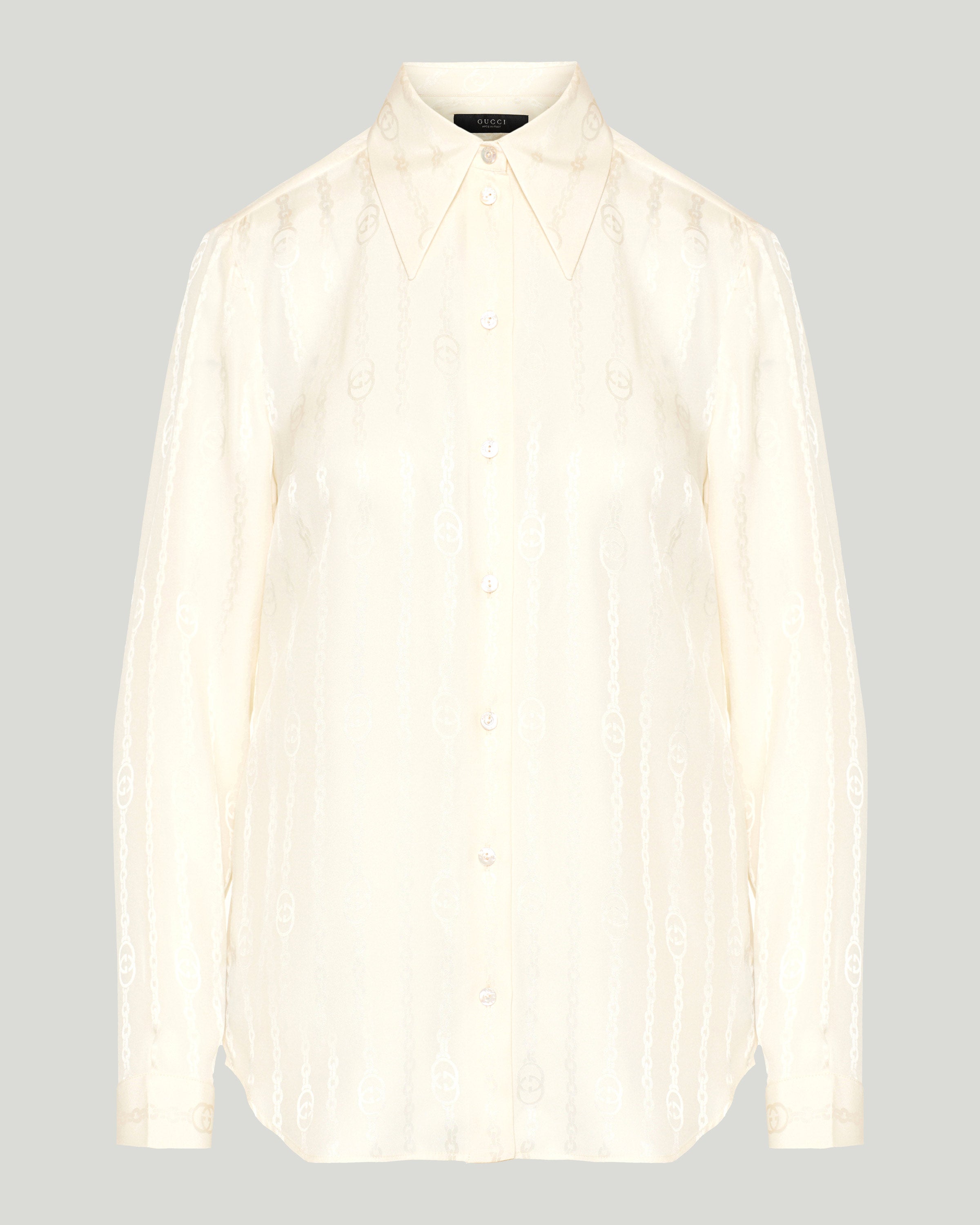 dress shirt gucci Gucci Silk shirt with iconic print – Luisa World