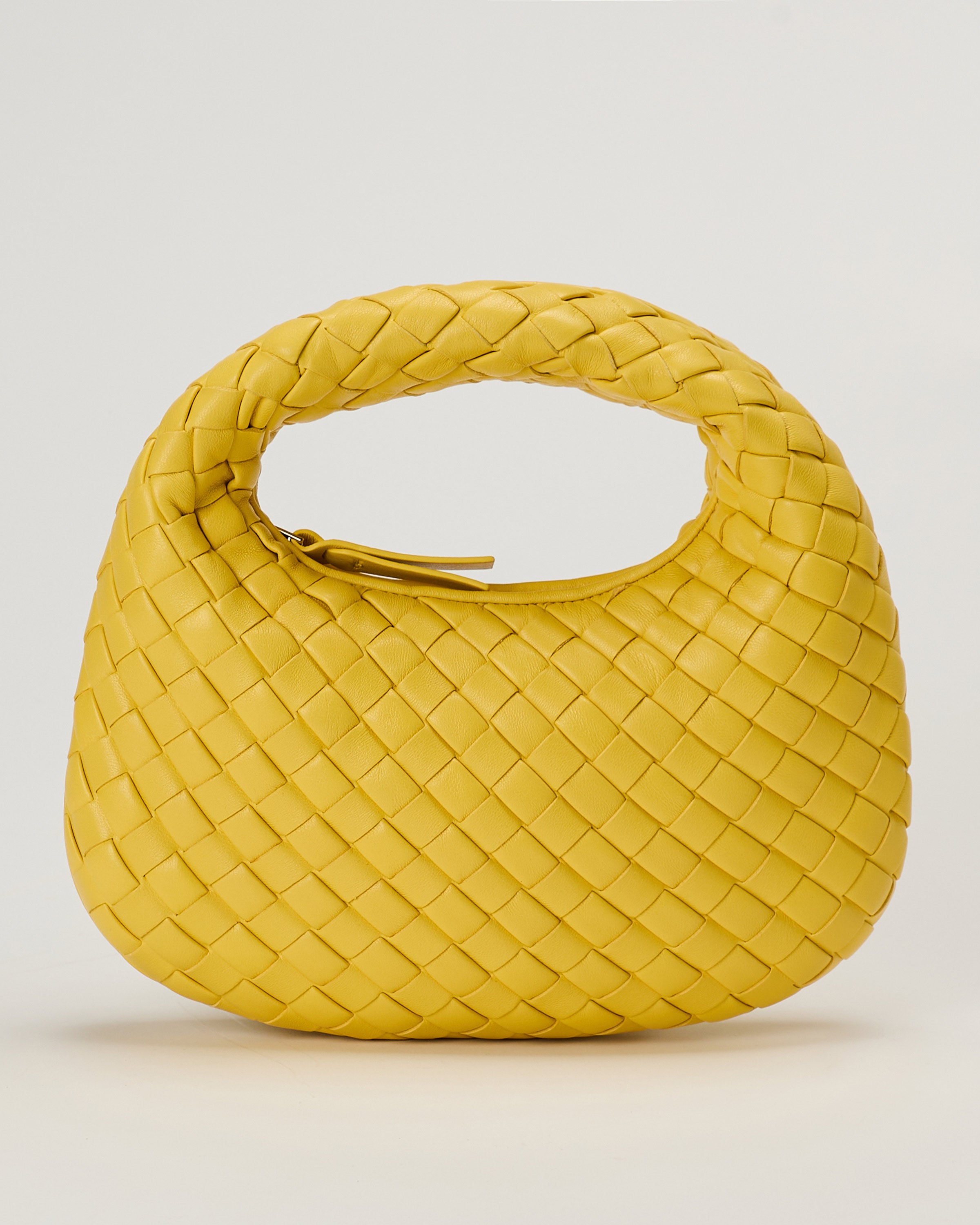 BOTTEGA VENETA イエロー スエード ハンドバッグ Bottega Veneta Baby Veneta leather top-handle bag – Luisa World