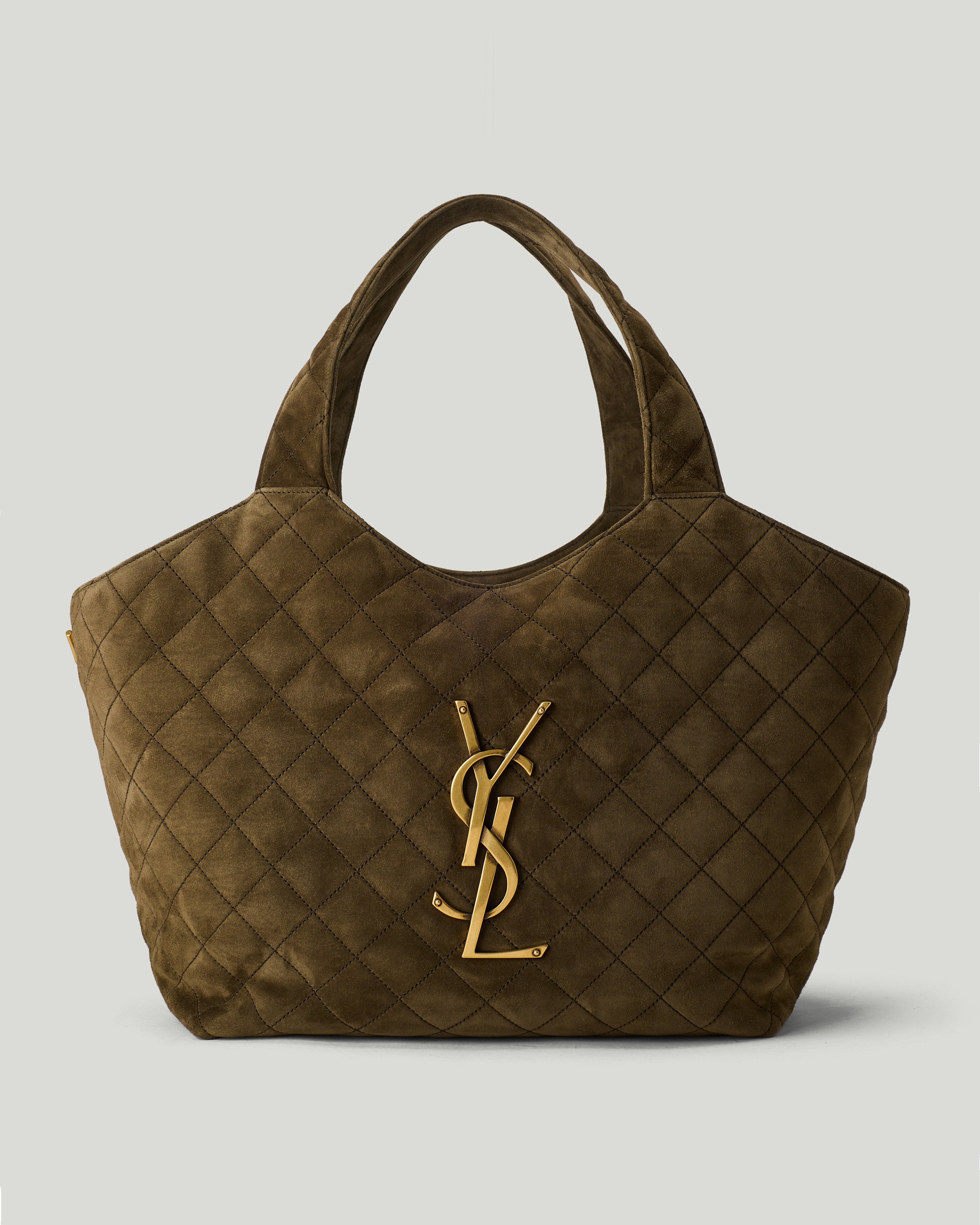 Saint Laurent Icare quilted suede bag | Luisa World