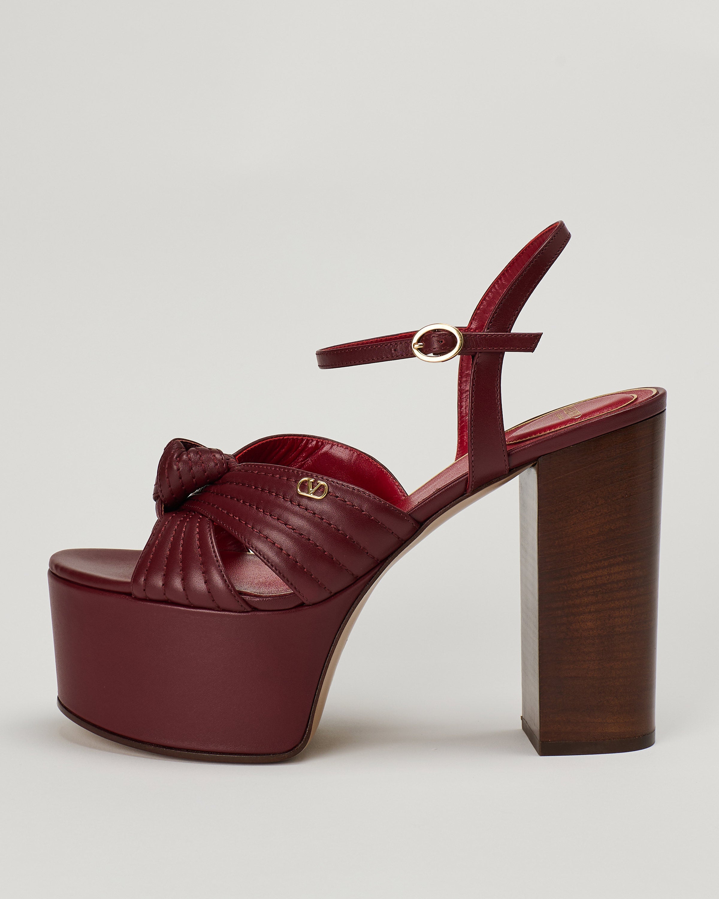 Valentino Garavani Crasher 125 leather platform sandals – Luisa World