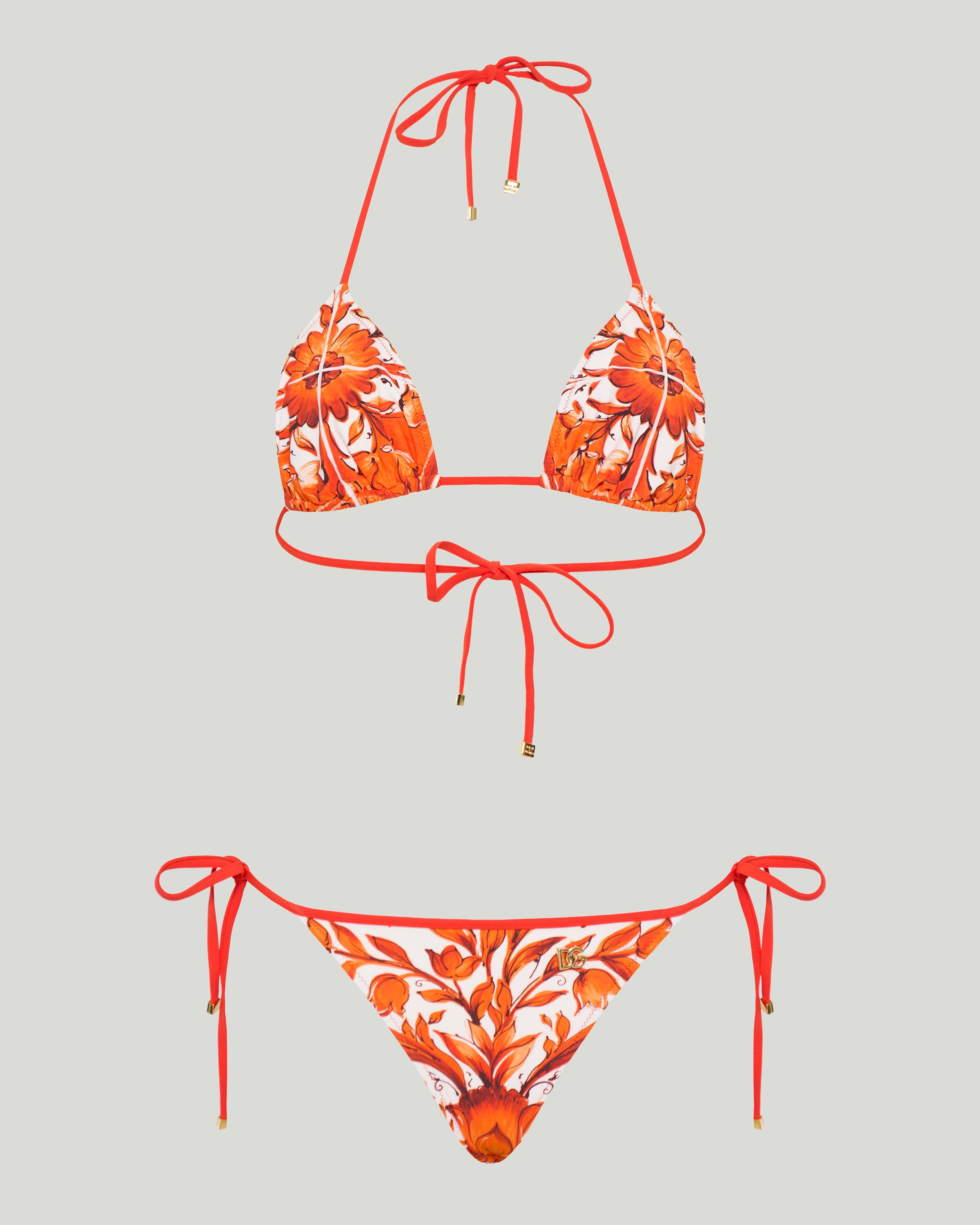 DOLCE&GABBANA BEACH WEAR 水着 レア 春夏 GW DOLCE & GABBANA Dolce & Gabbana Majolica print bikini – Luisa World