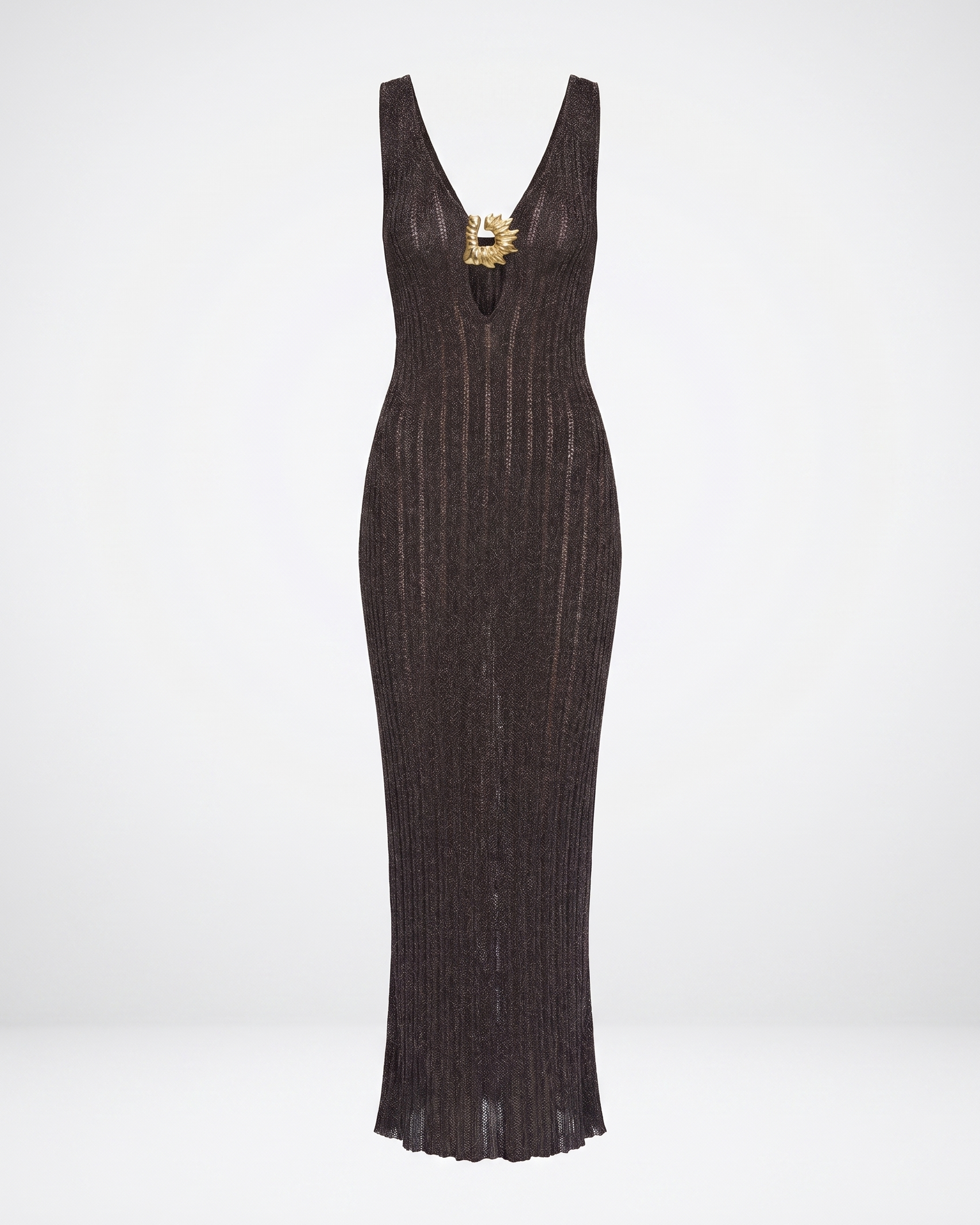 Moeva Antibes metallic knit maxi dress – Luisa World