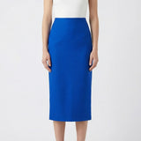 Tailoring wool pencil midi skirt