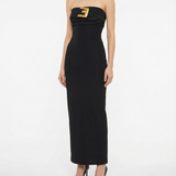 Belted bustier dress