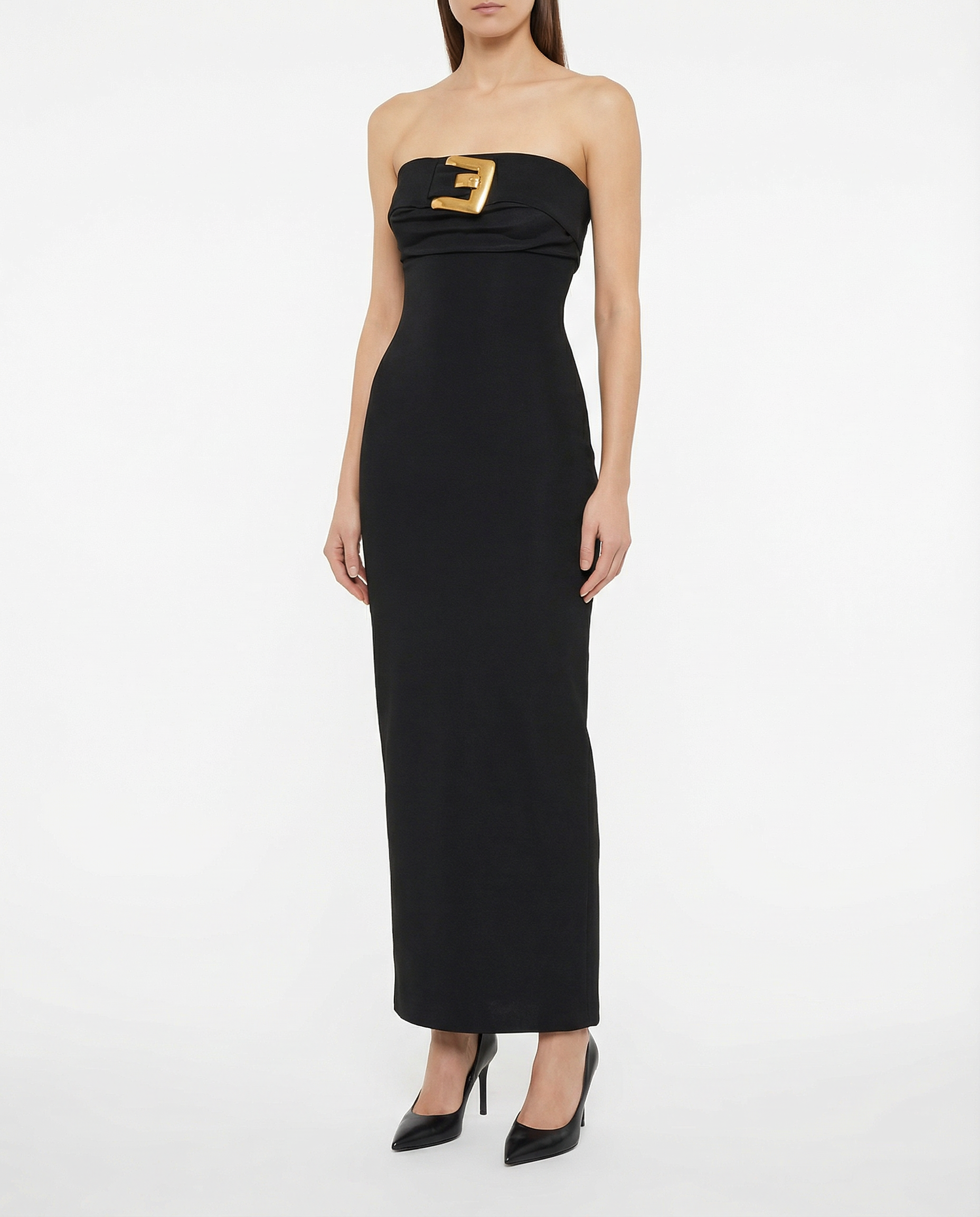 Balmain Belted bustier dress
