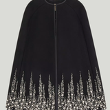 Valentino Garavani rhinestone-embroidered cape
